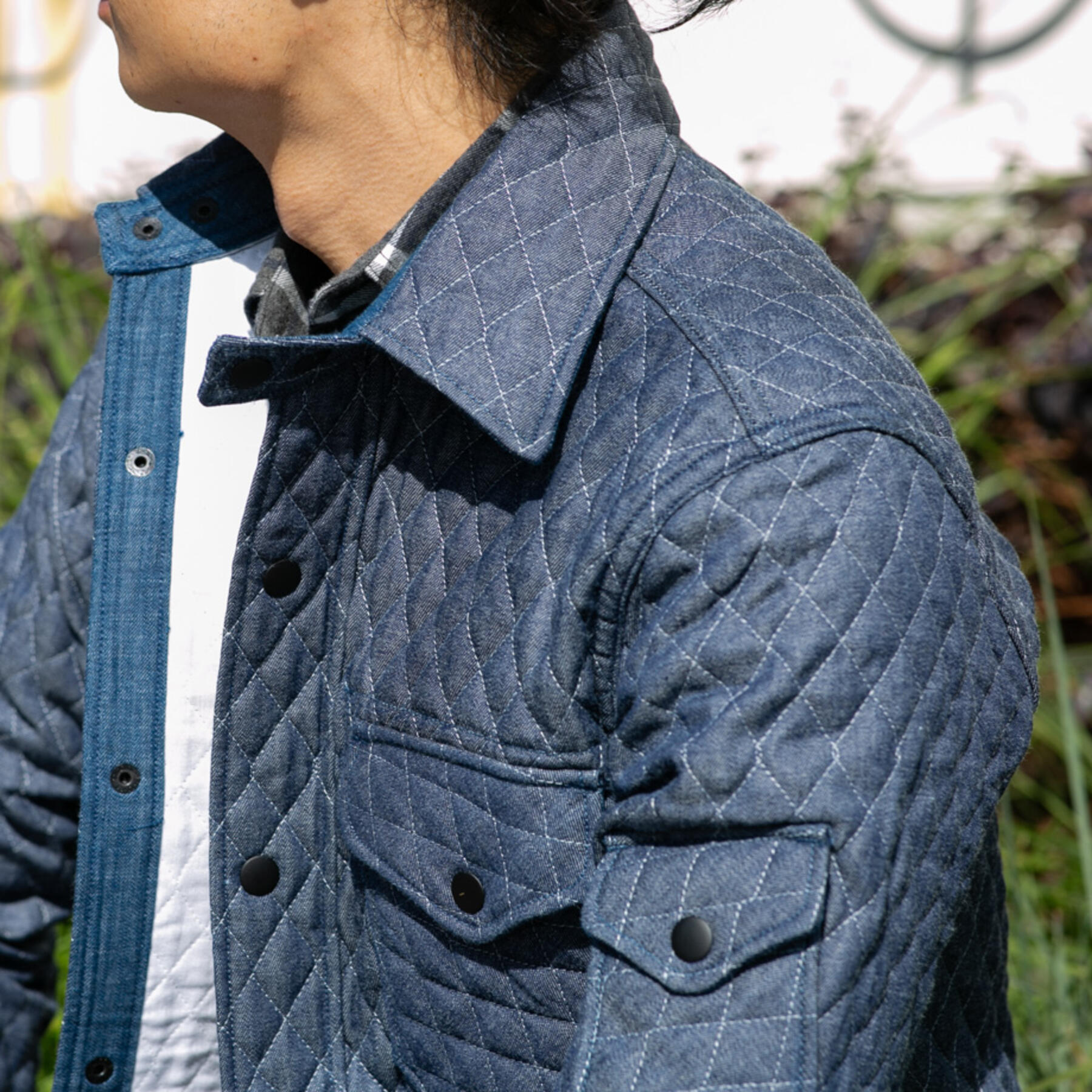 gustin #18 quilted denim cpo