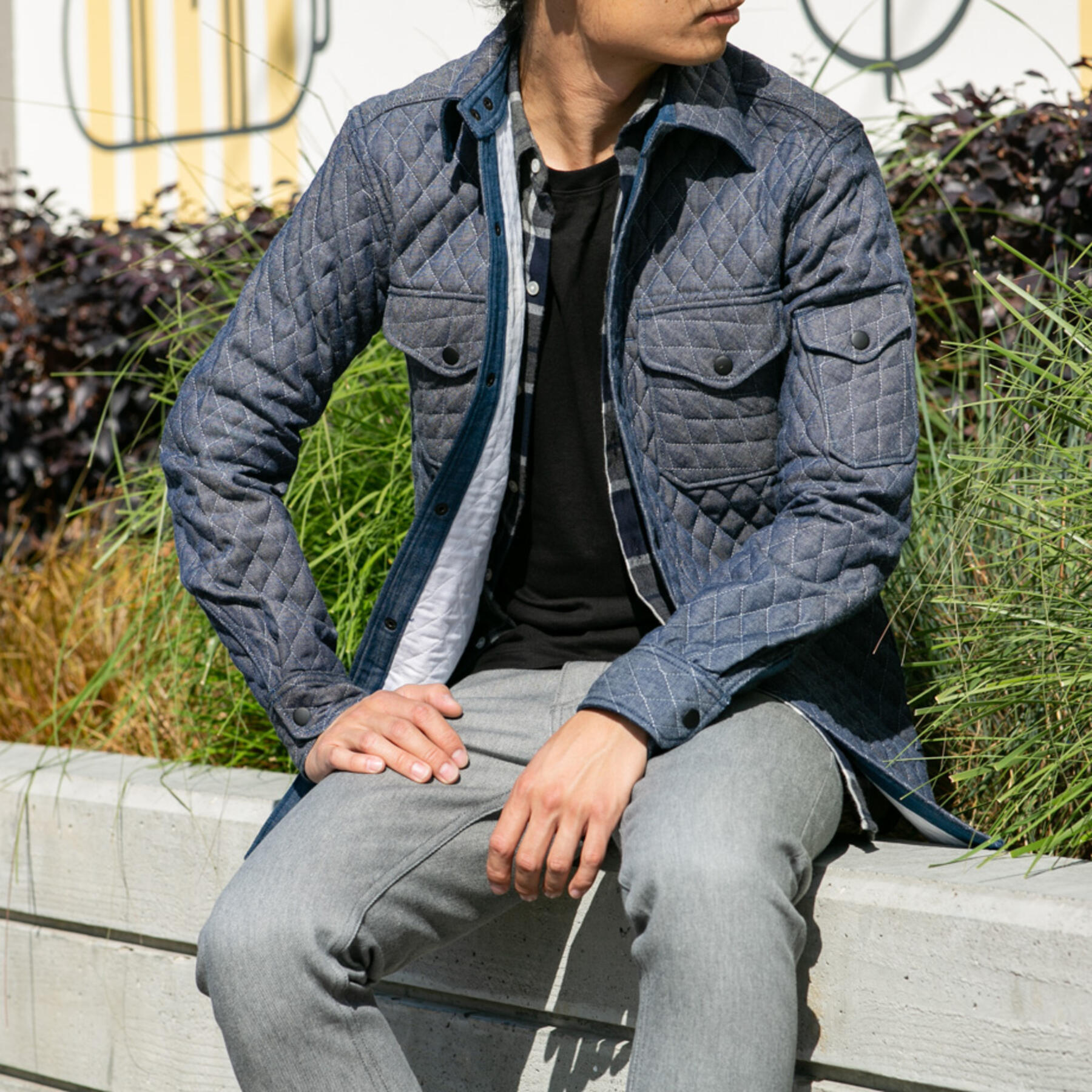 gustin #18 quilted denim cpo