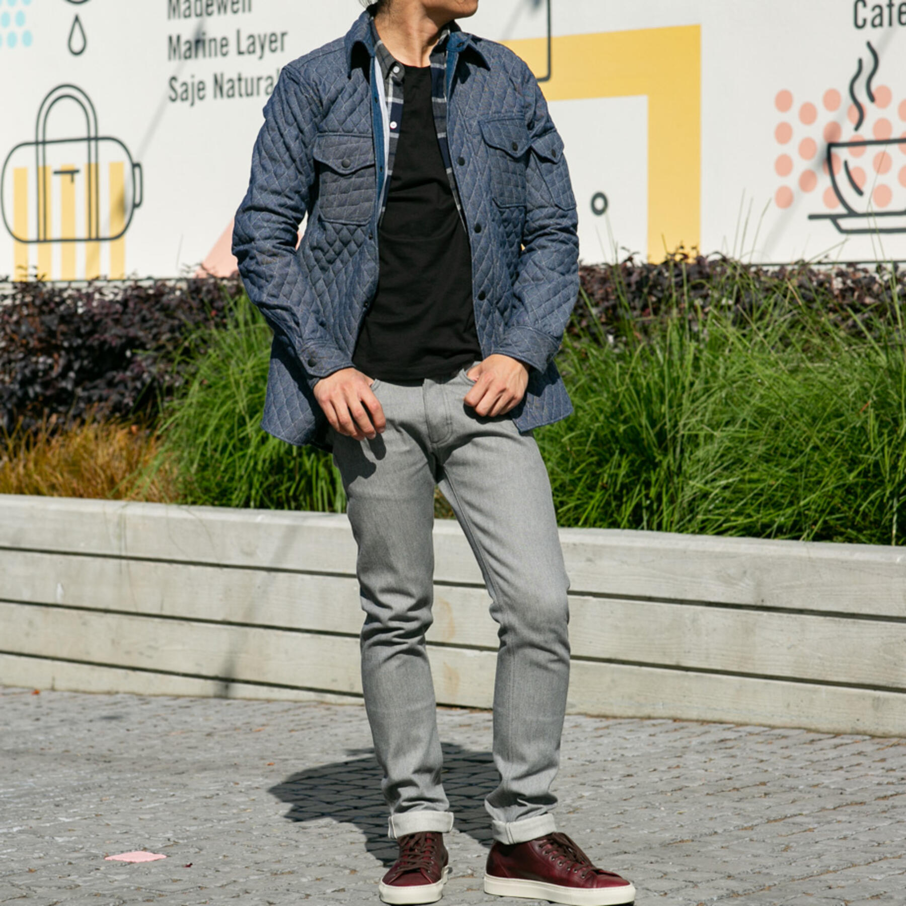 gustin #18 quilted denim cpo