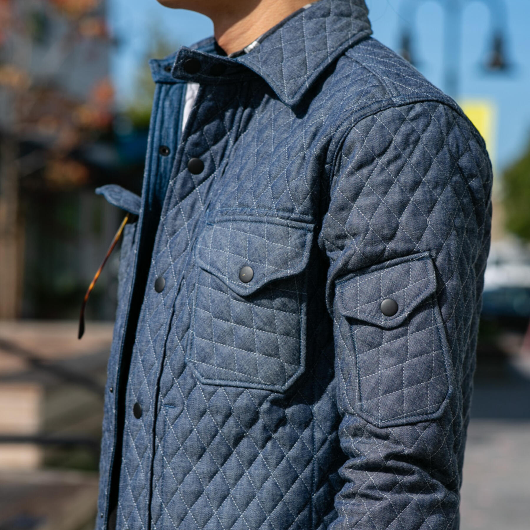 gustin #18 quilted denim cpo