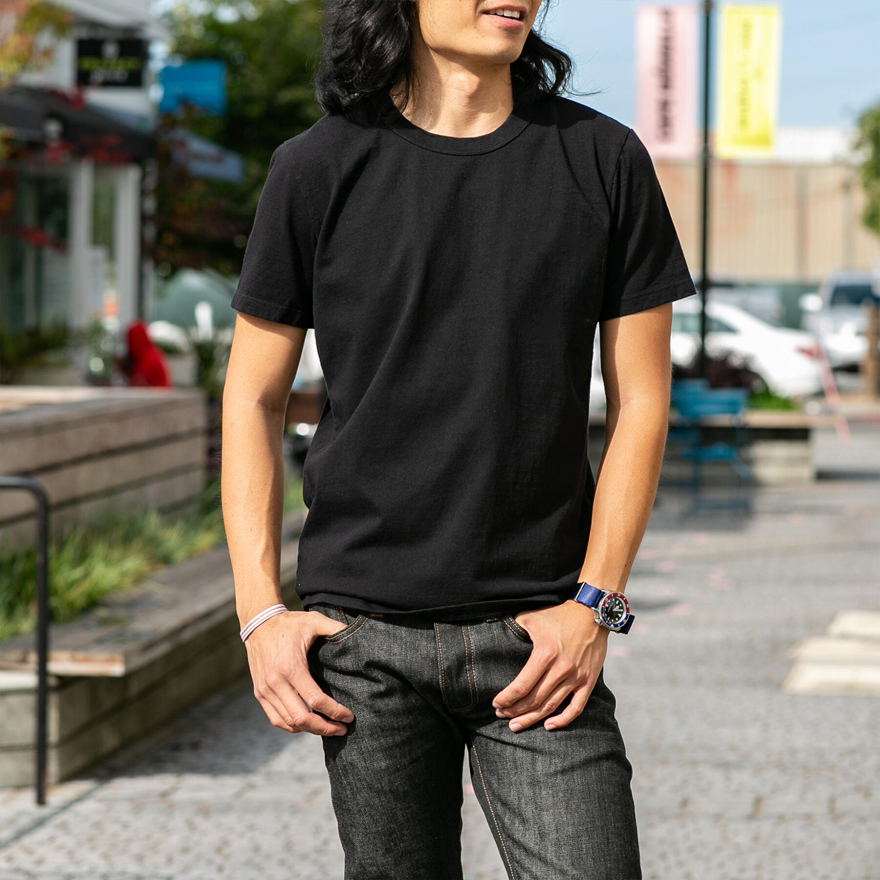 gustin black heavyweight t-shirt 2 pack