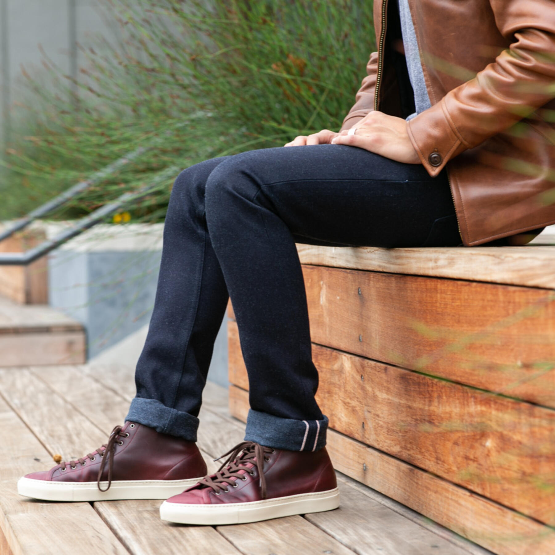 gustin #453 japan indigoxindigo wool selvedge