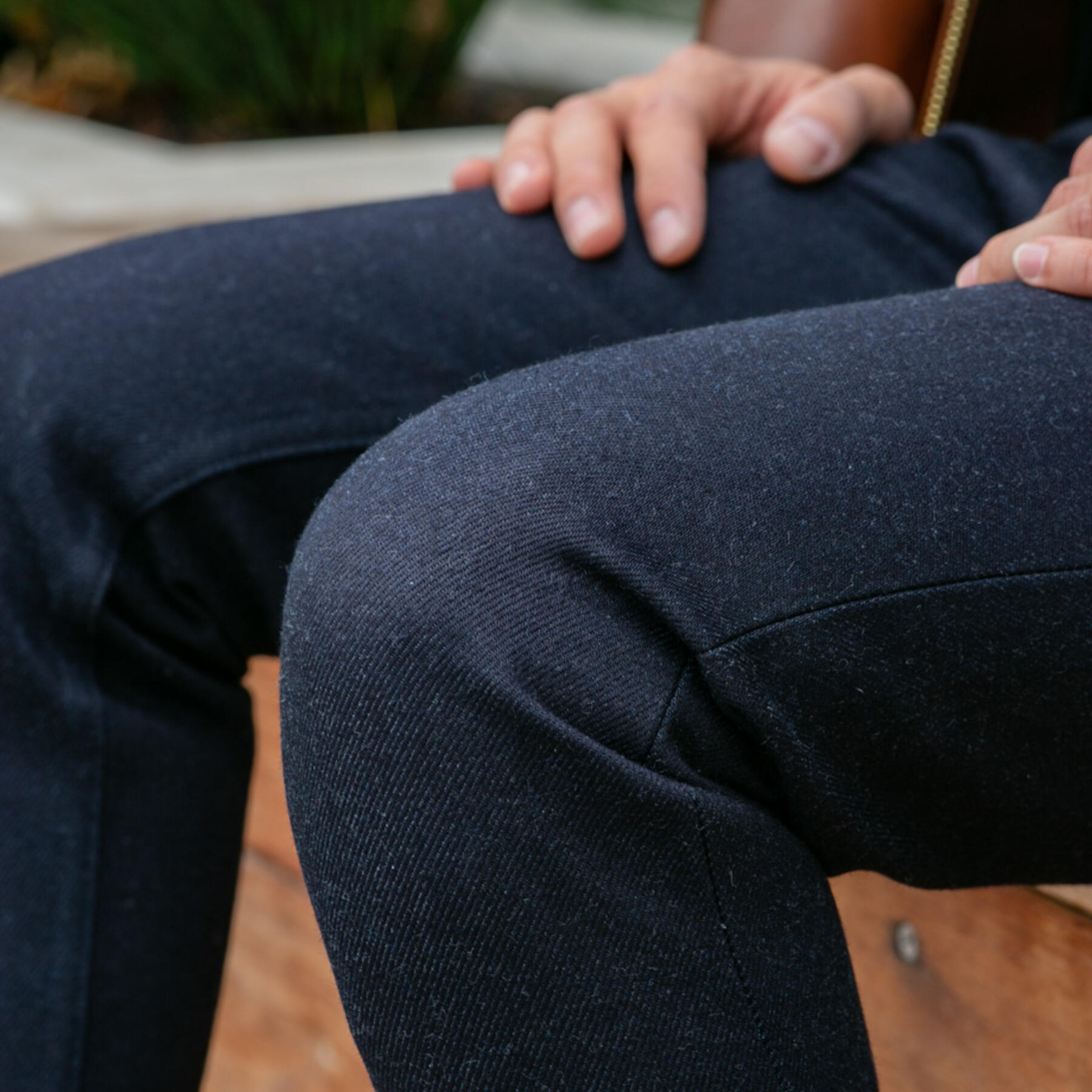 gustin #453 japan indigoxindigo wool selvedge