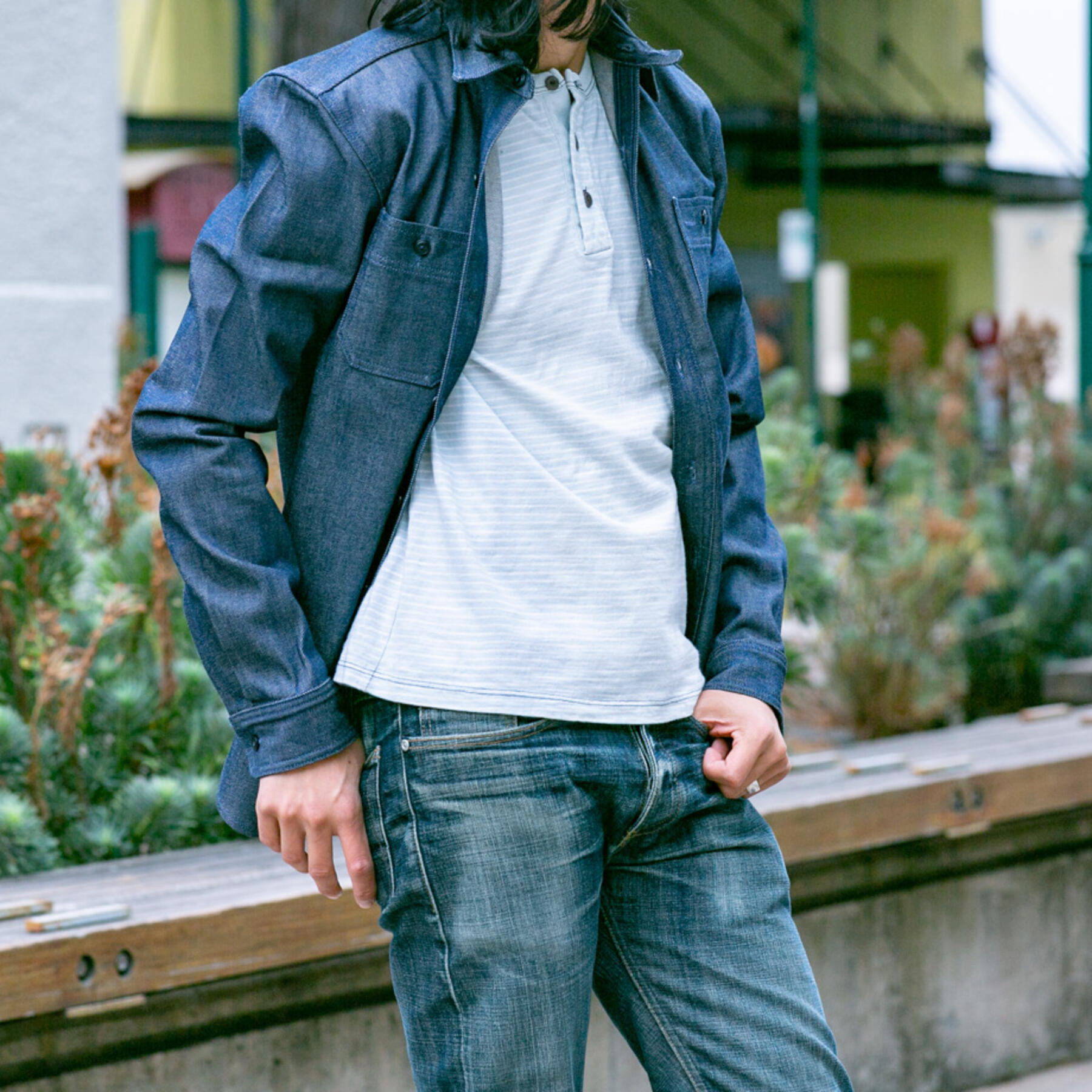 gustin #34 plant dye indigo workshirt