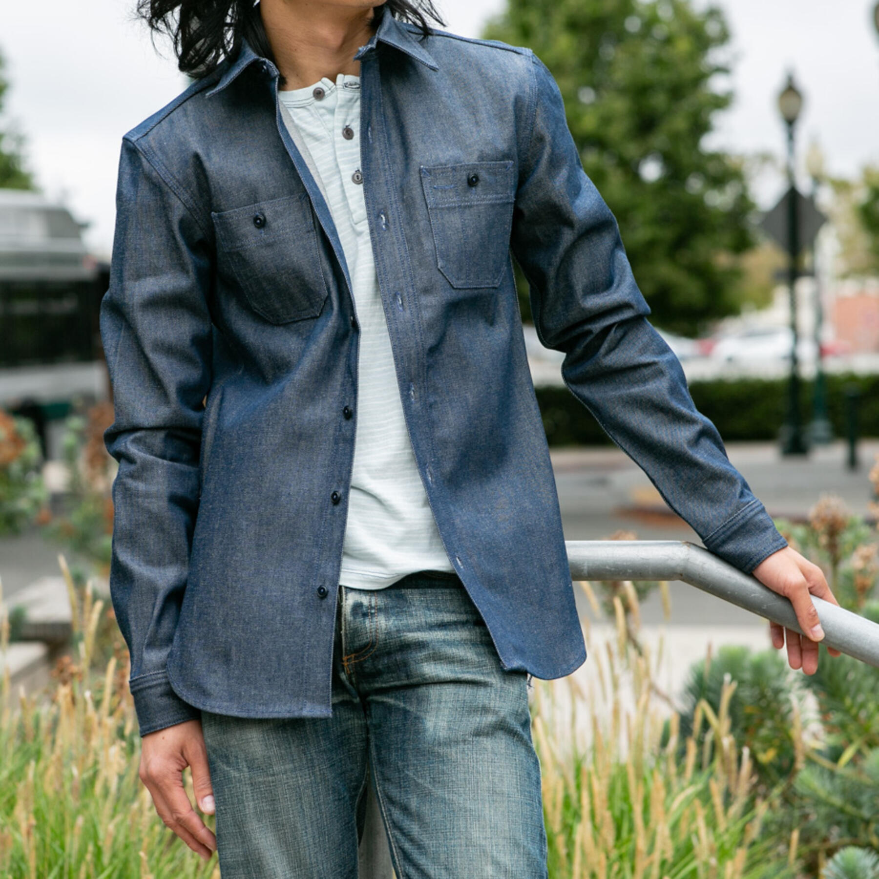 gustin #34 plant dye indigo workshirt