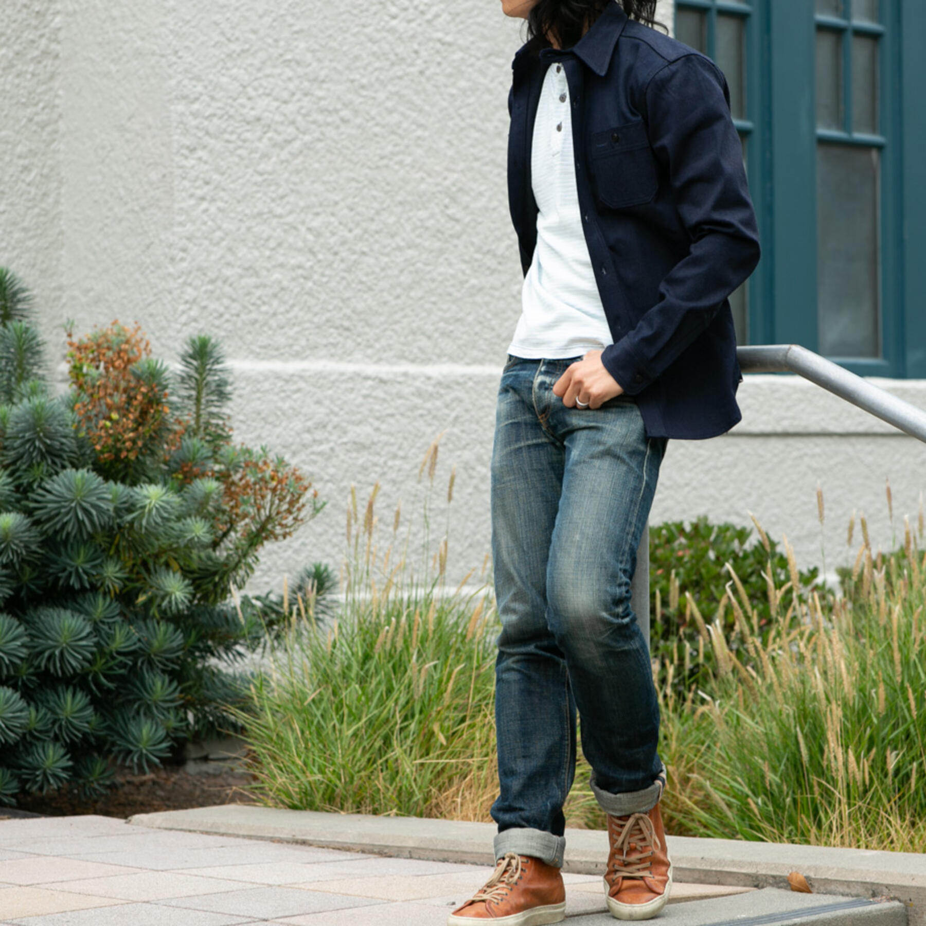 gustin cone bluexblack workshirt