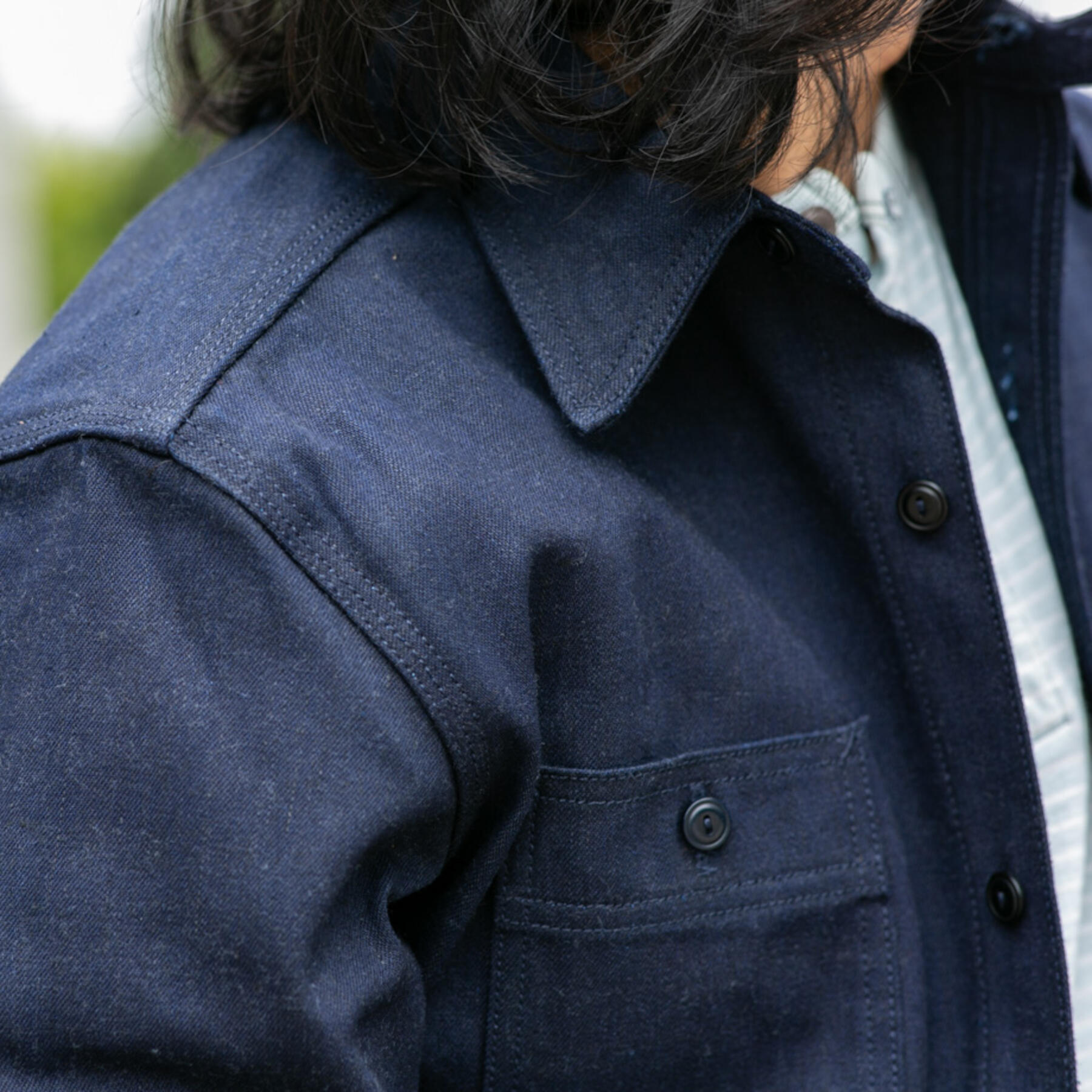 gustin cone bluexblack workshirt