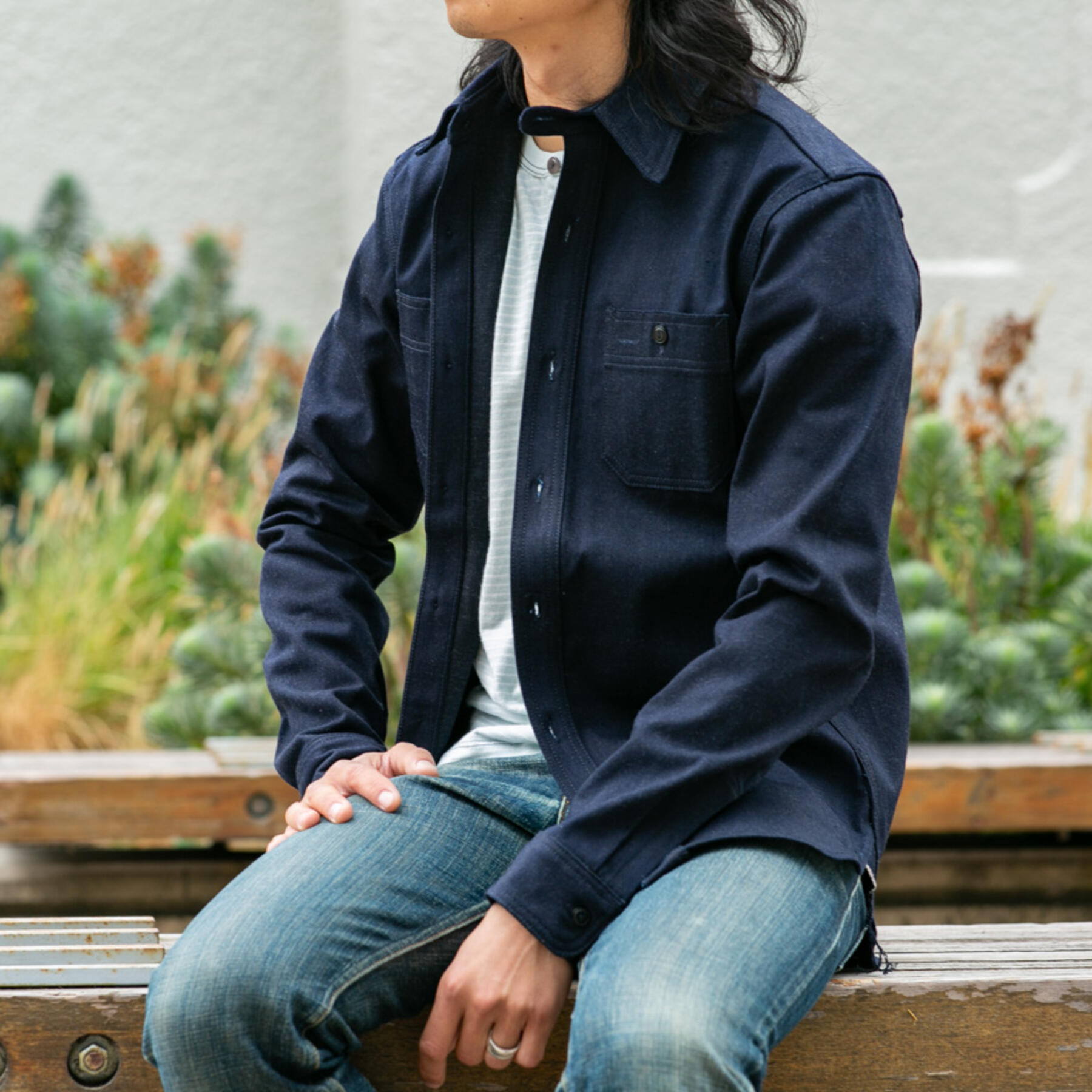 gustin cone bluexblack workshirt
