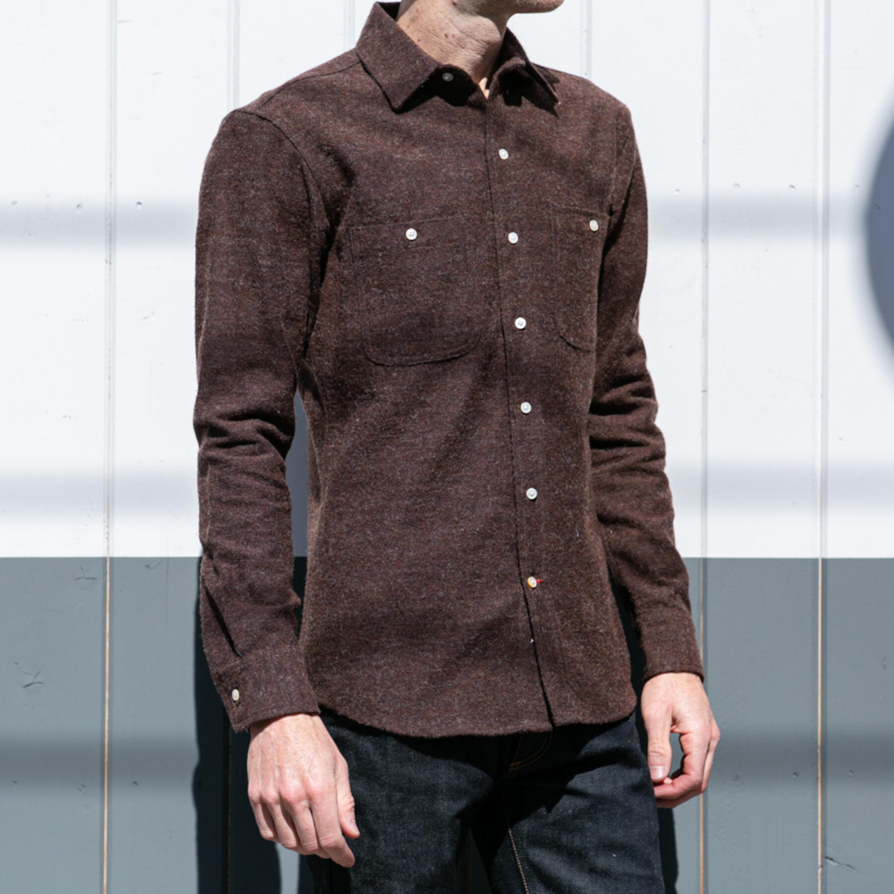 gustin #630 oxbloodxblack vintage wool