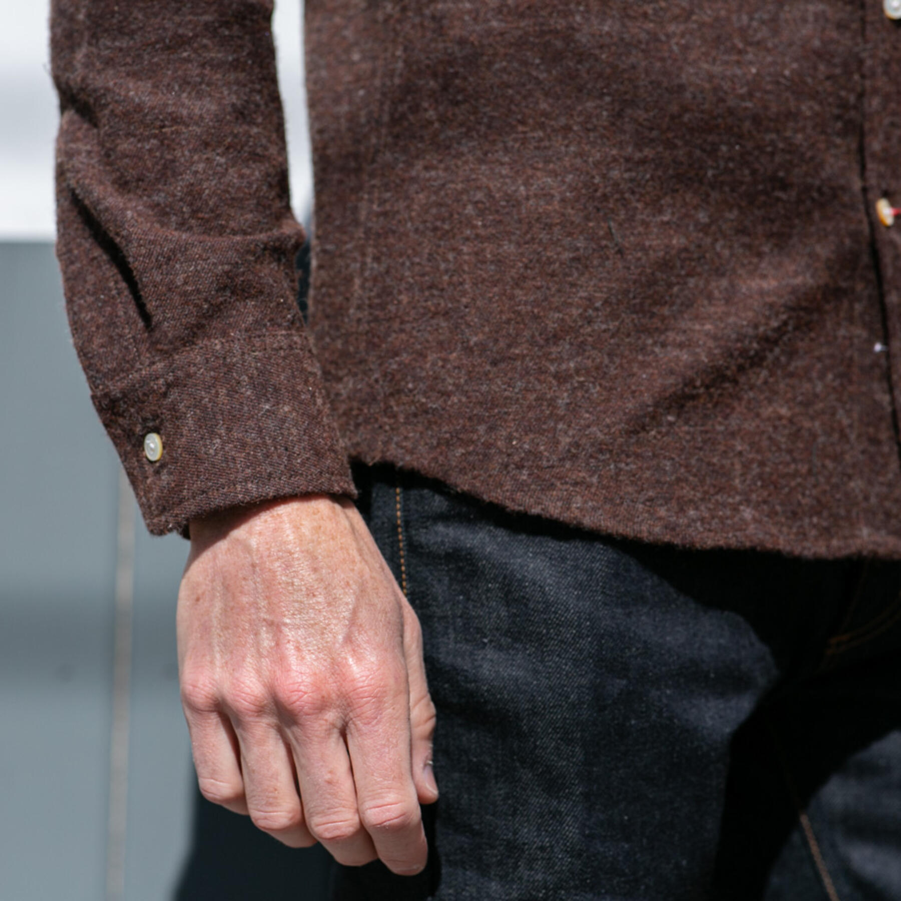 gustin #630 oxbloodxblack vintage wool