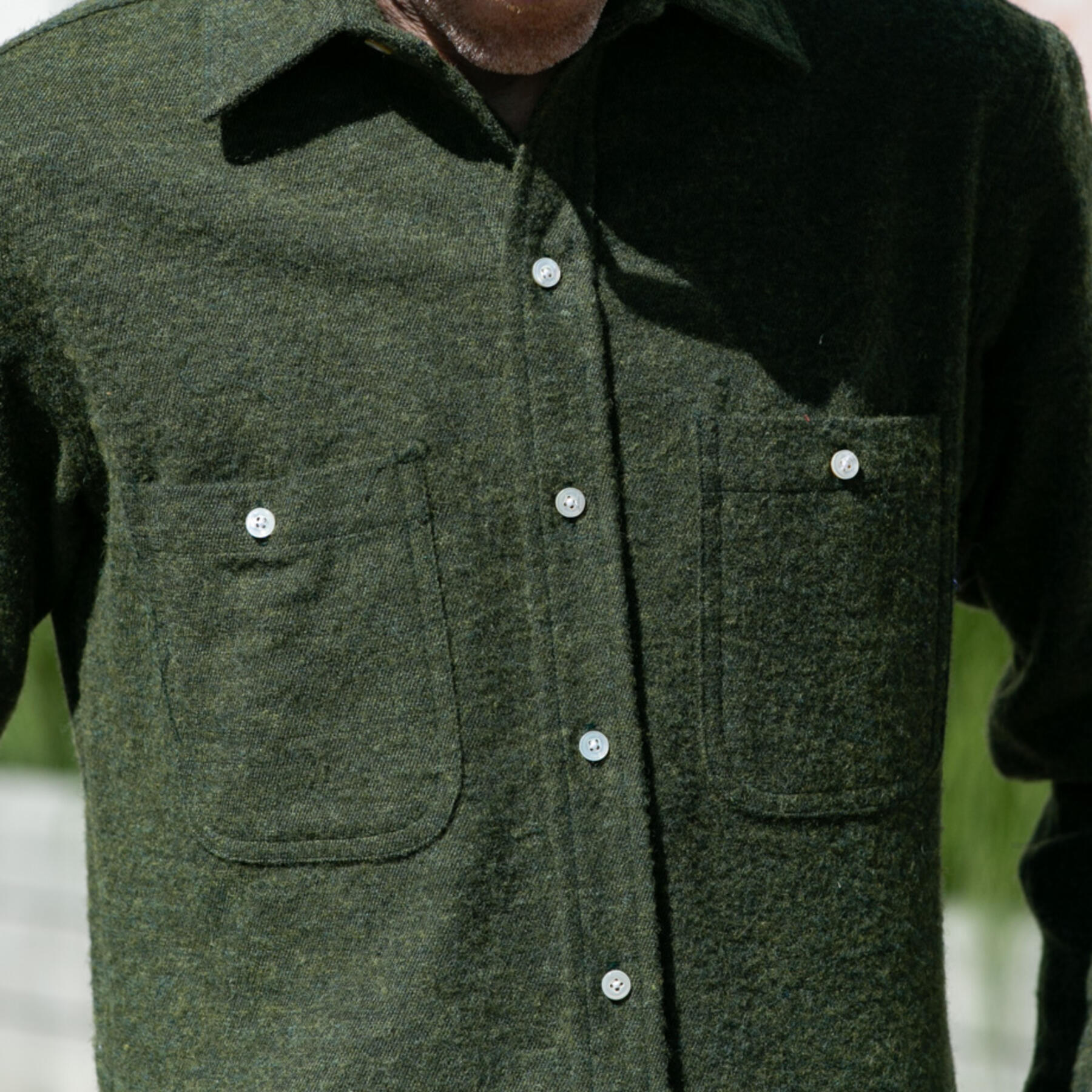 gustin #631 olivexblack vintage wool