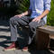 gustin #201 wool stretch corduroy chinos - titanium