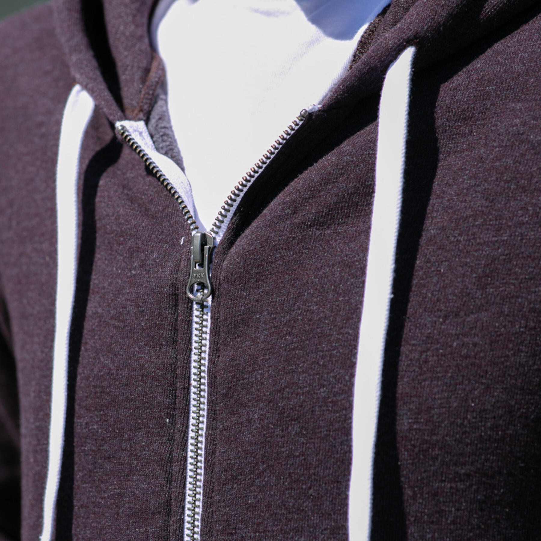 gustin twisted yarn fleece zip hoodie 2 pack (oxblood, forest)