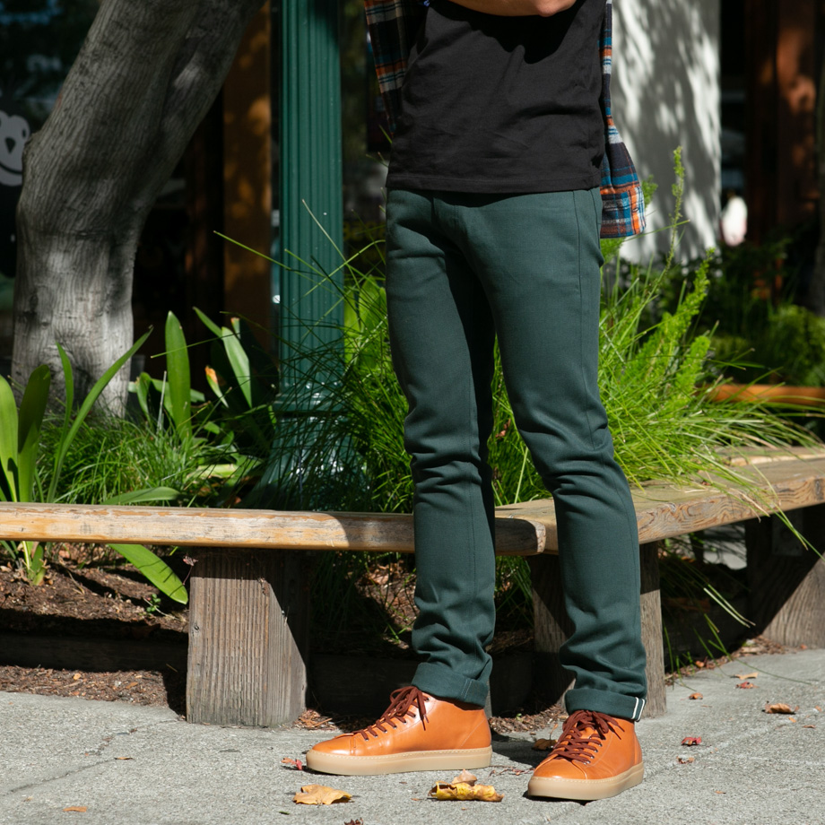 329 Japan Dark Emerald | Gustin | Jeans | Selvedge