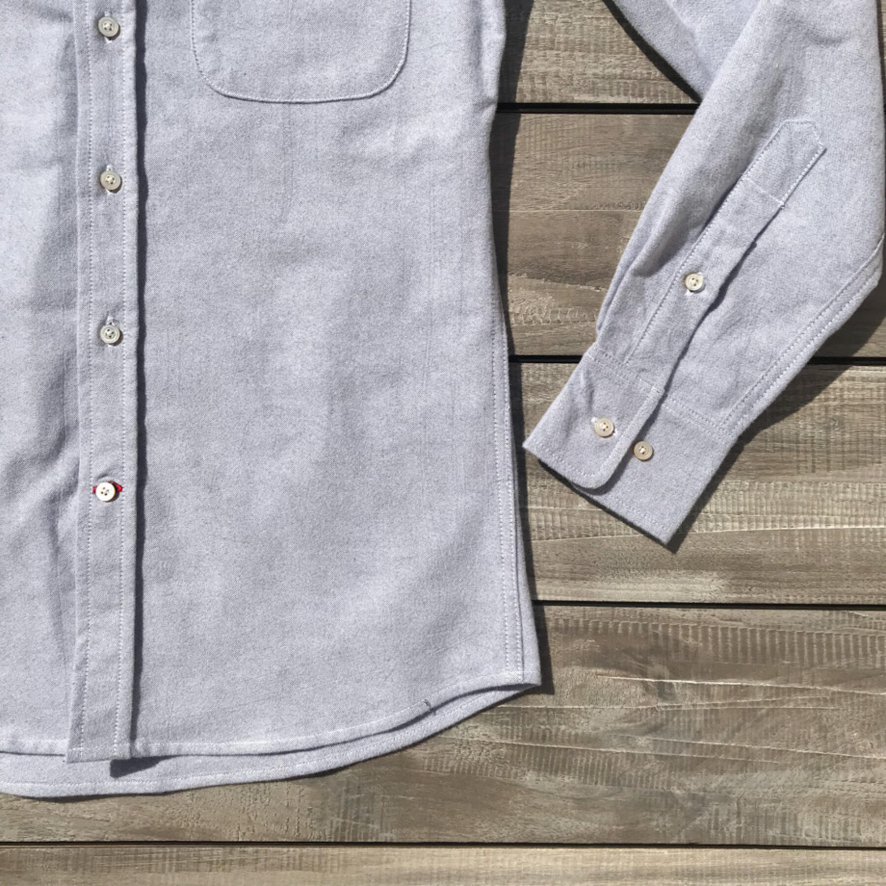 gustin charcoal oxford flannel