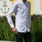 gustin #633 white oxford flannel