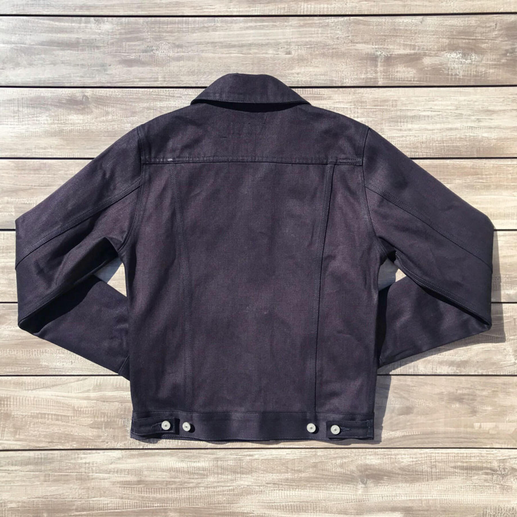 gustin cone bluexblack selvedge trucker