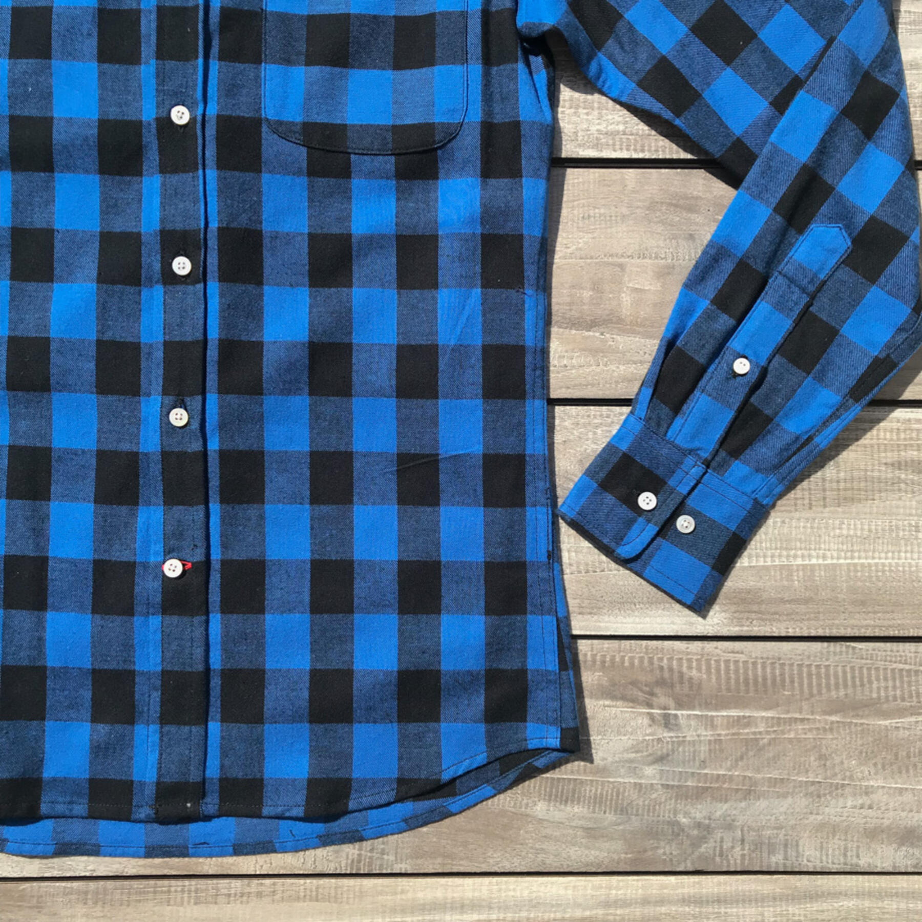 gustin #638 classic flannel - blue black
