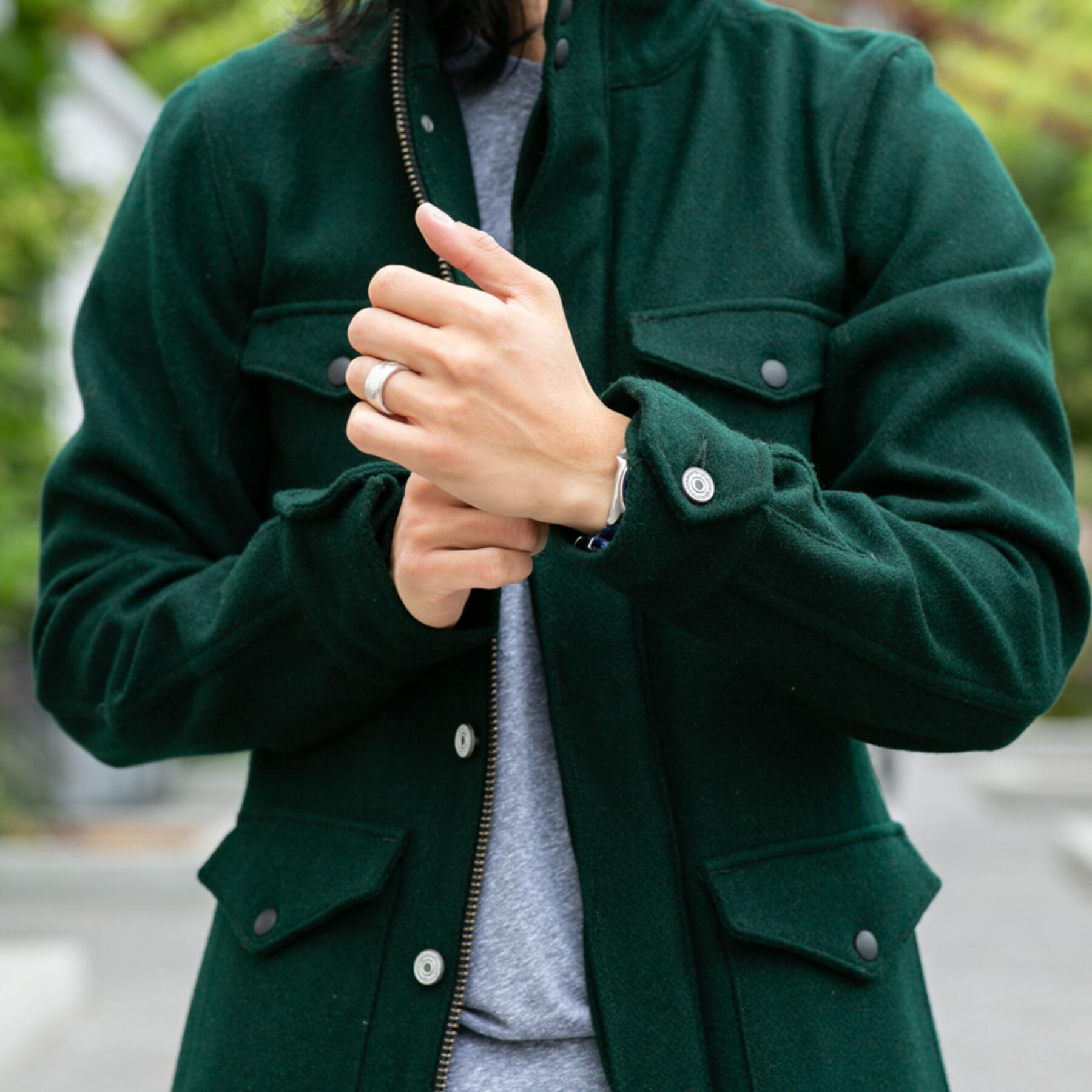 gustin hunter wool field jacket