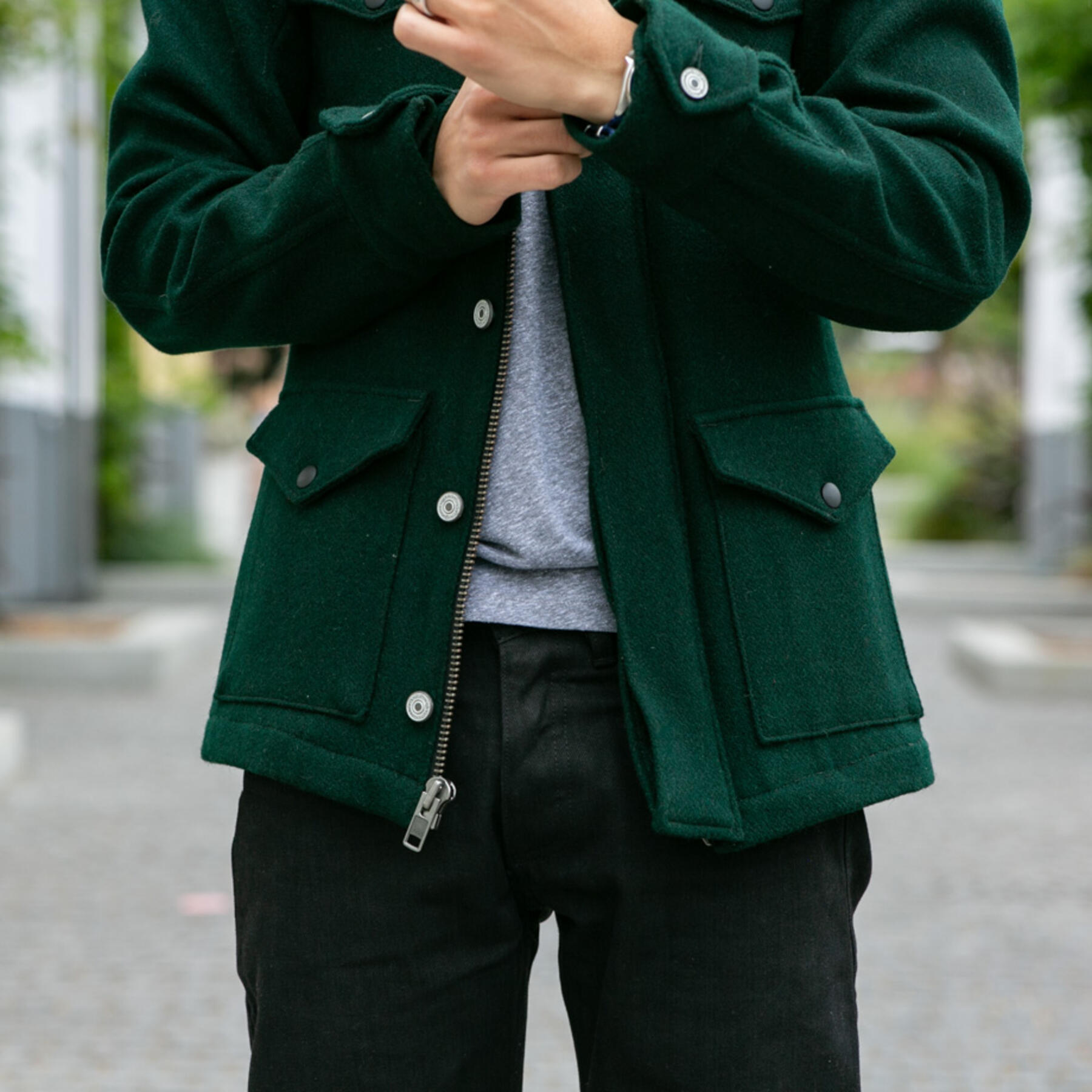 gustin hunter wool field jacket
