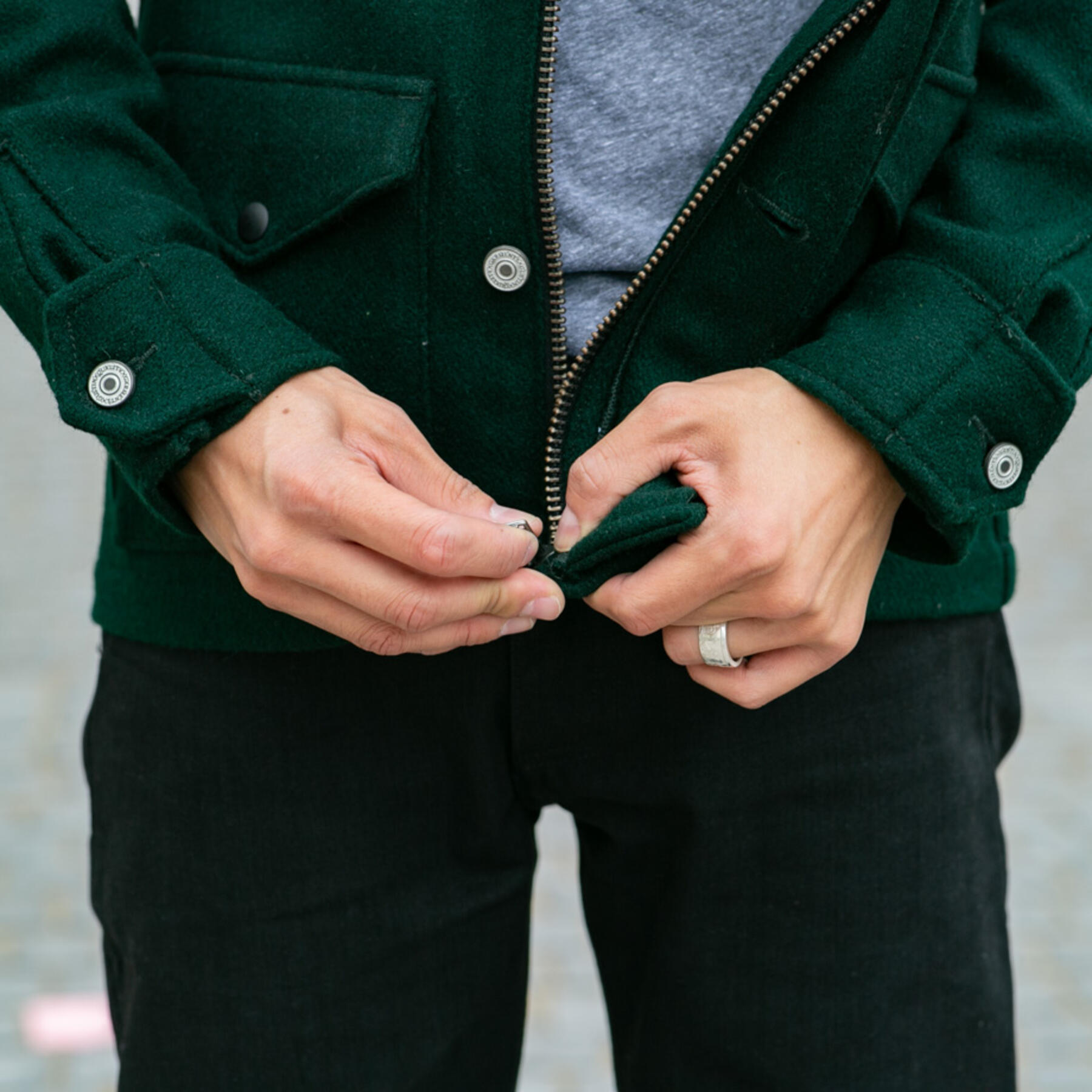 gustin hunter wool field jacket