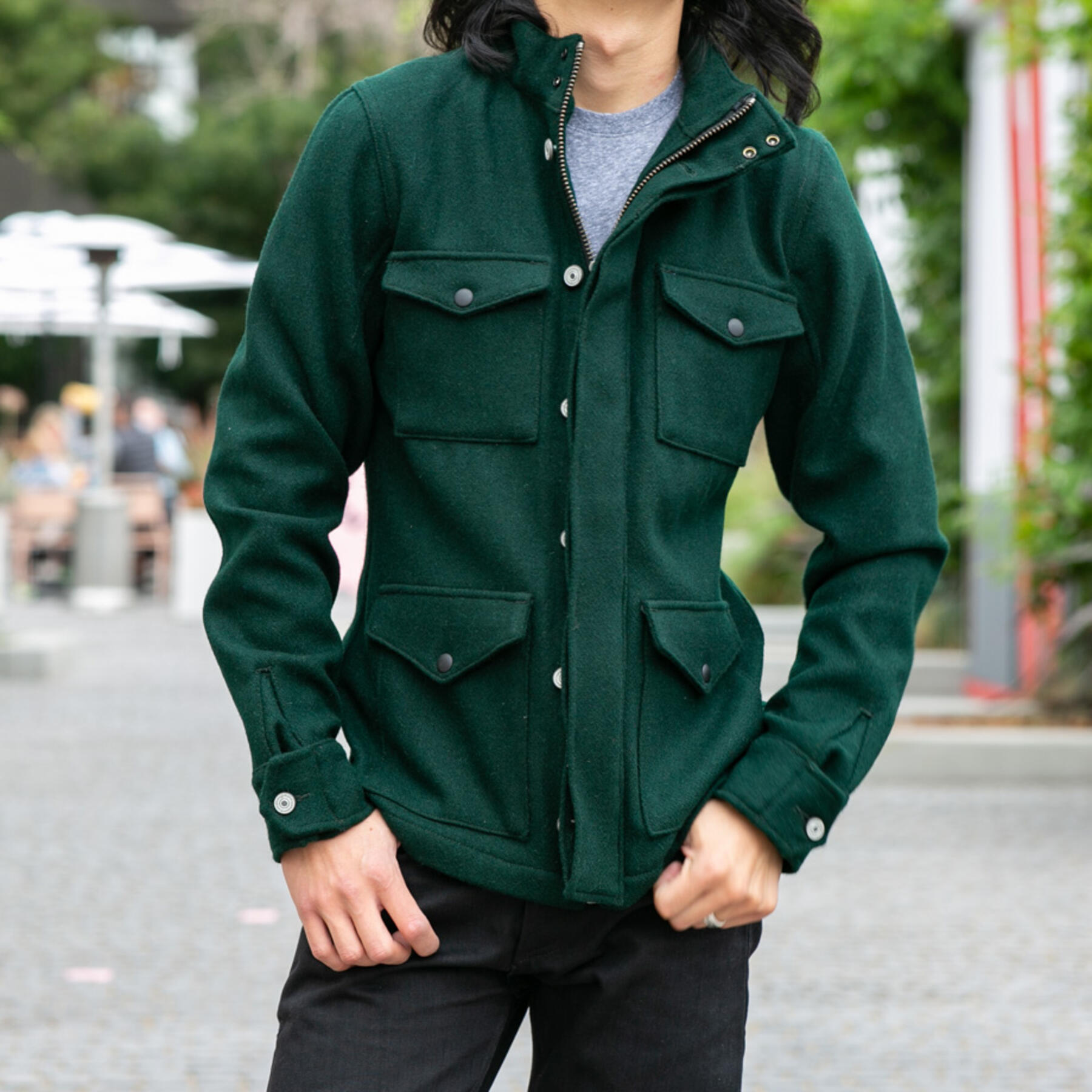 gustin hunter wool field jacket