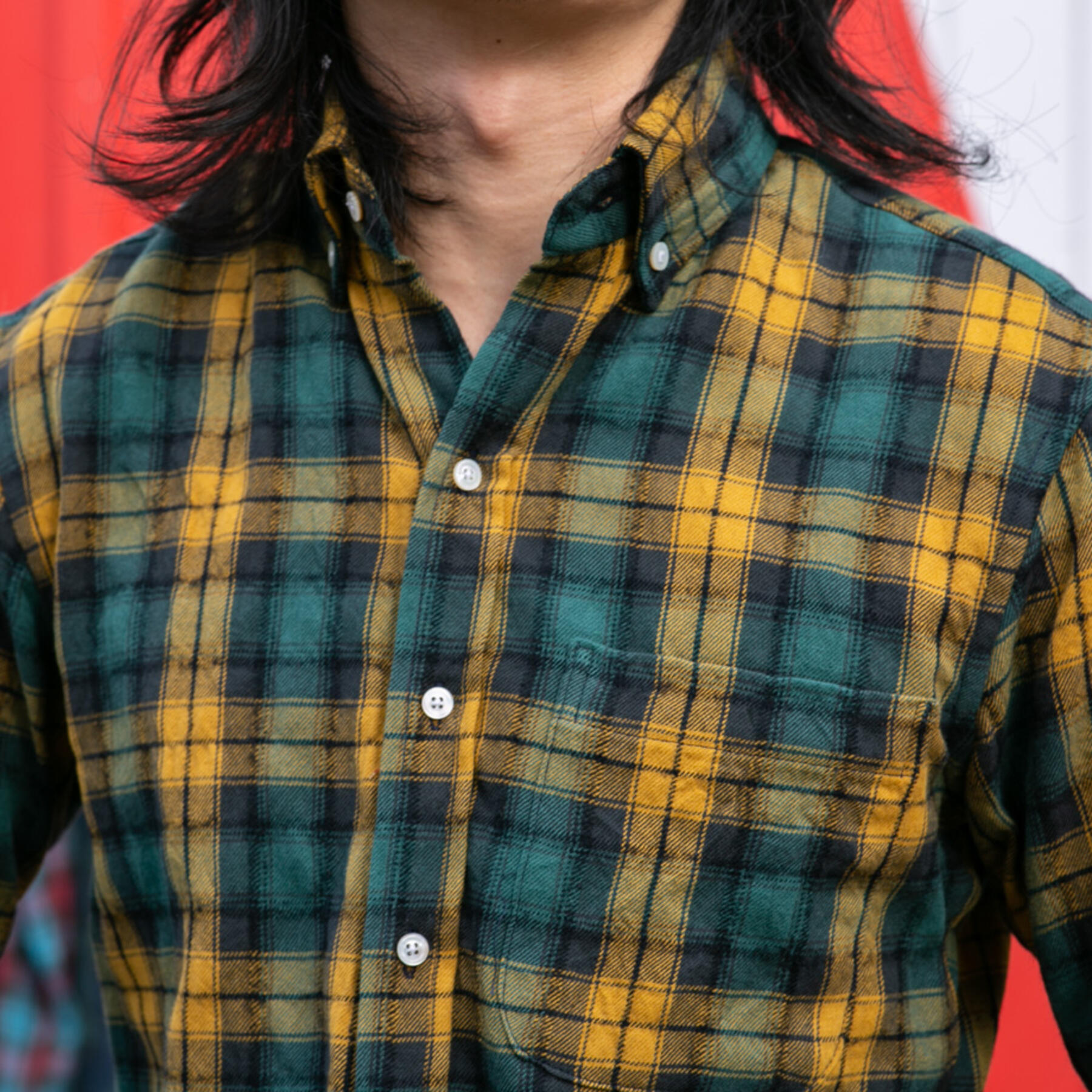 gustin #642 wool flow - yellow jade