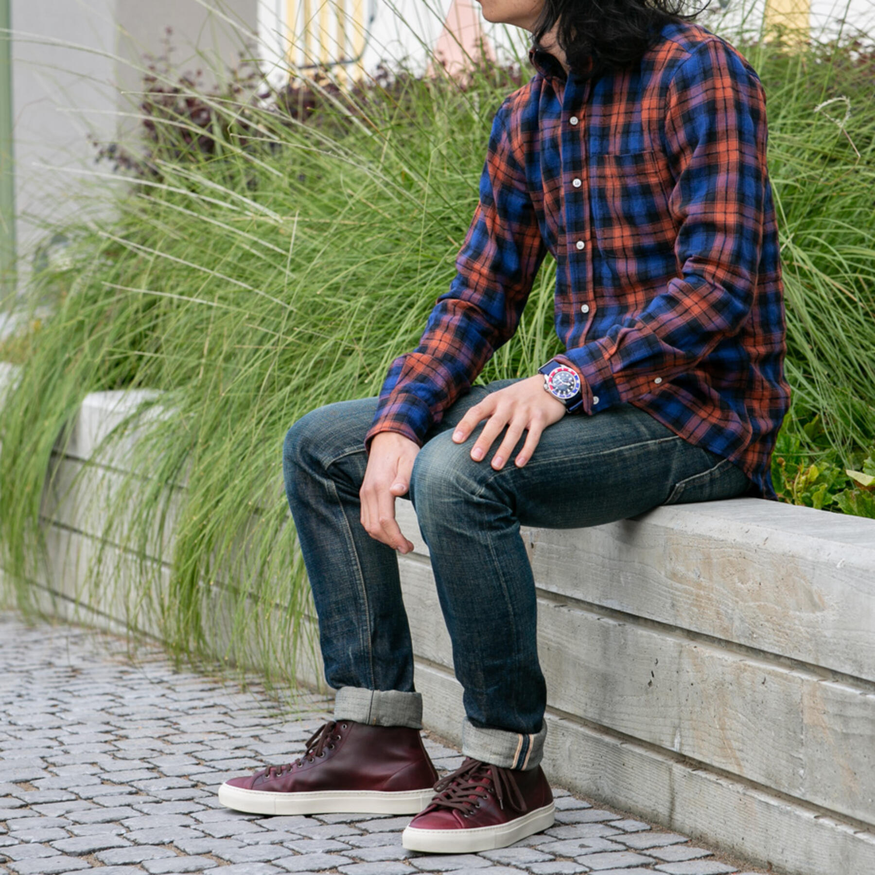 gustin #640 wool flow - royal orange