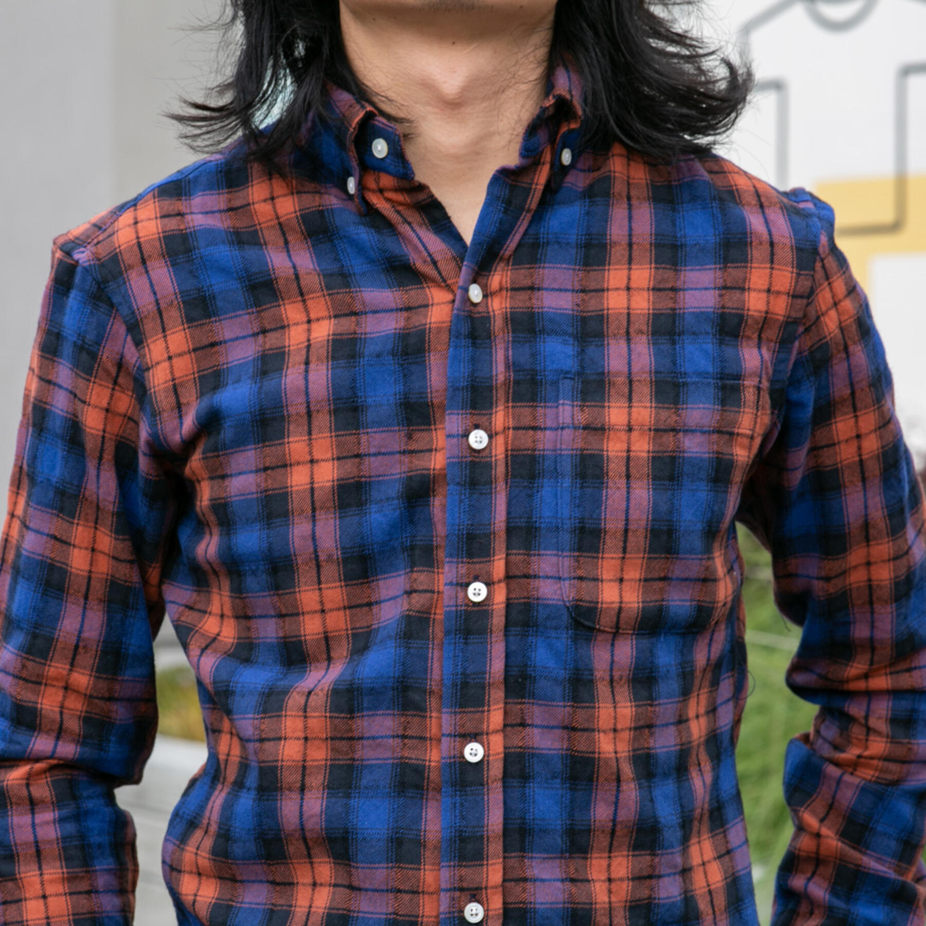 gustin #640 wool flow - royal orange