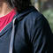 gustin superlight heather zip hoodie - navy