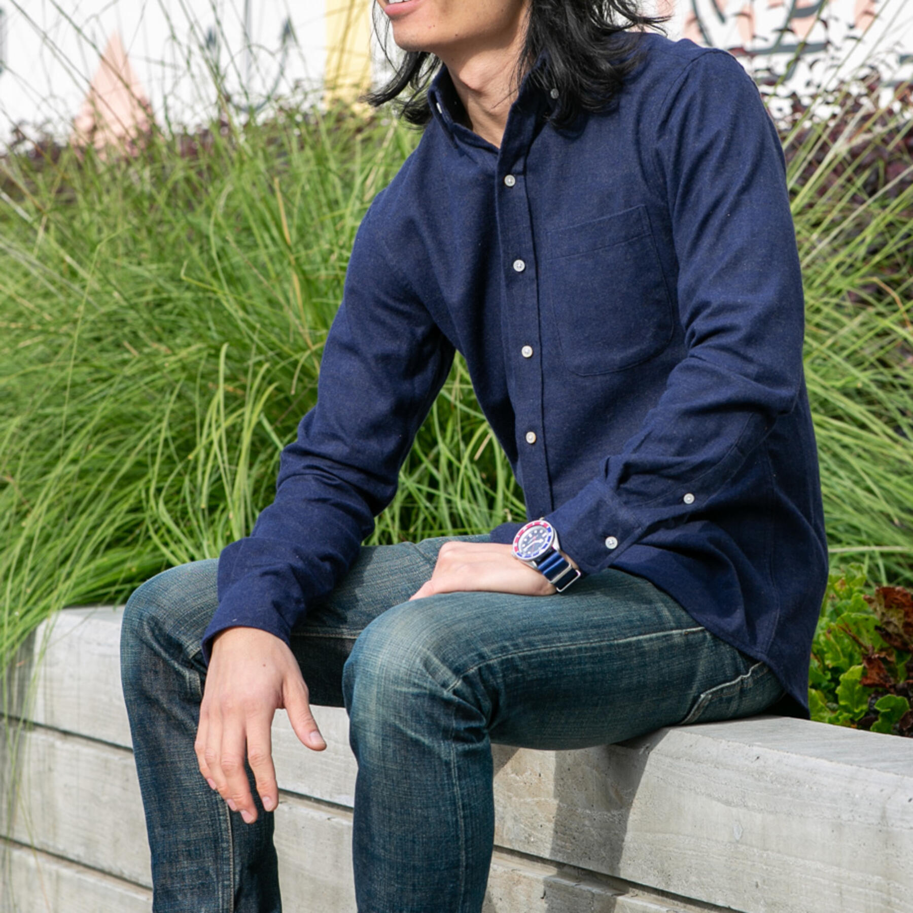 gustin #650 indigo ultrasoft twill