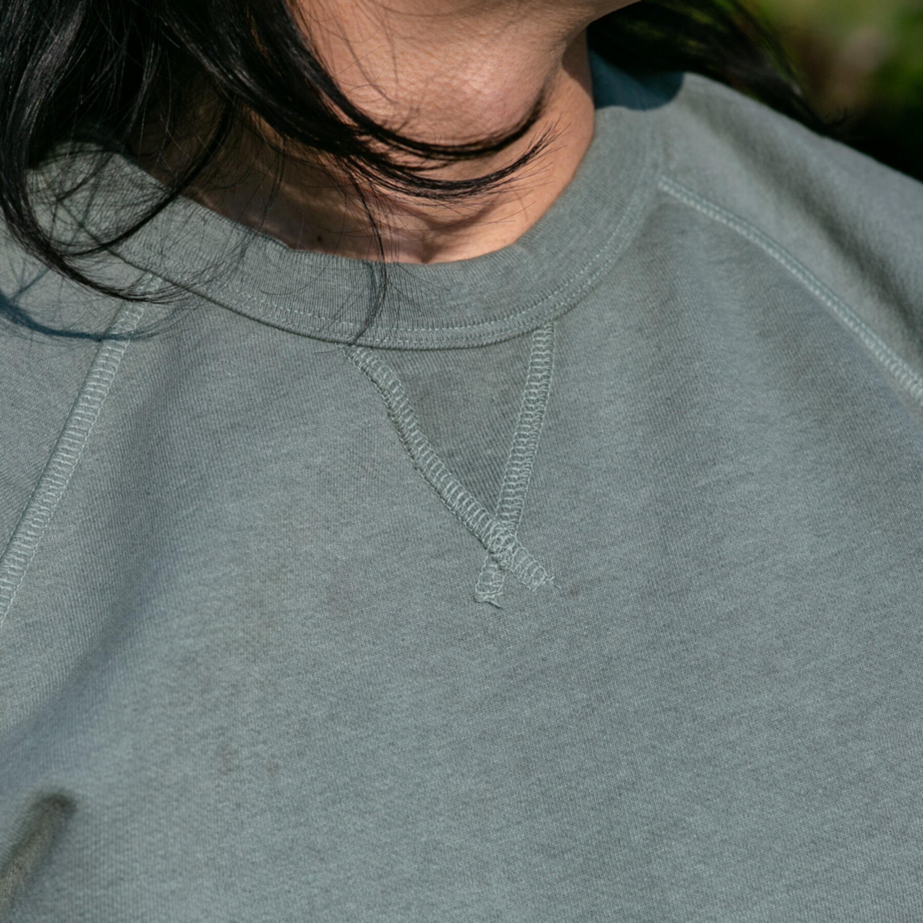 gustin usa crewneck sweatshirt - green-grey