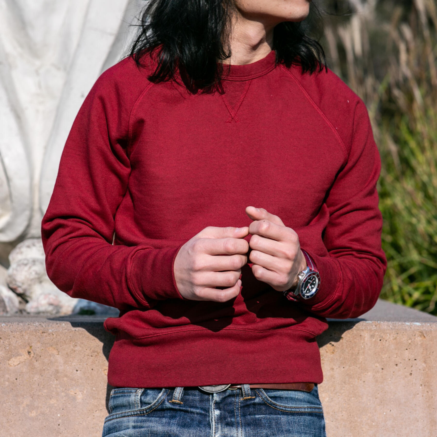 gustin usa crewneck sweatshirt - red