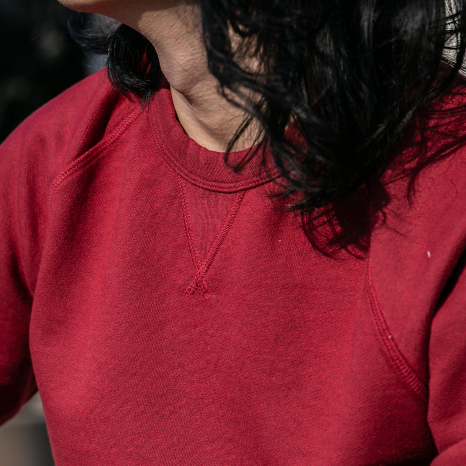 gustin usa crewneck sweatshirt 2pk - oxblood, red