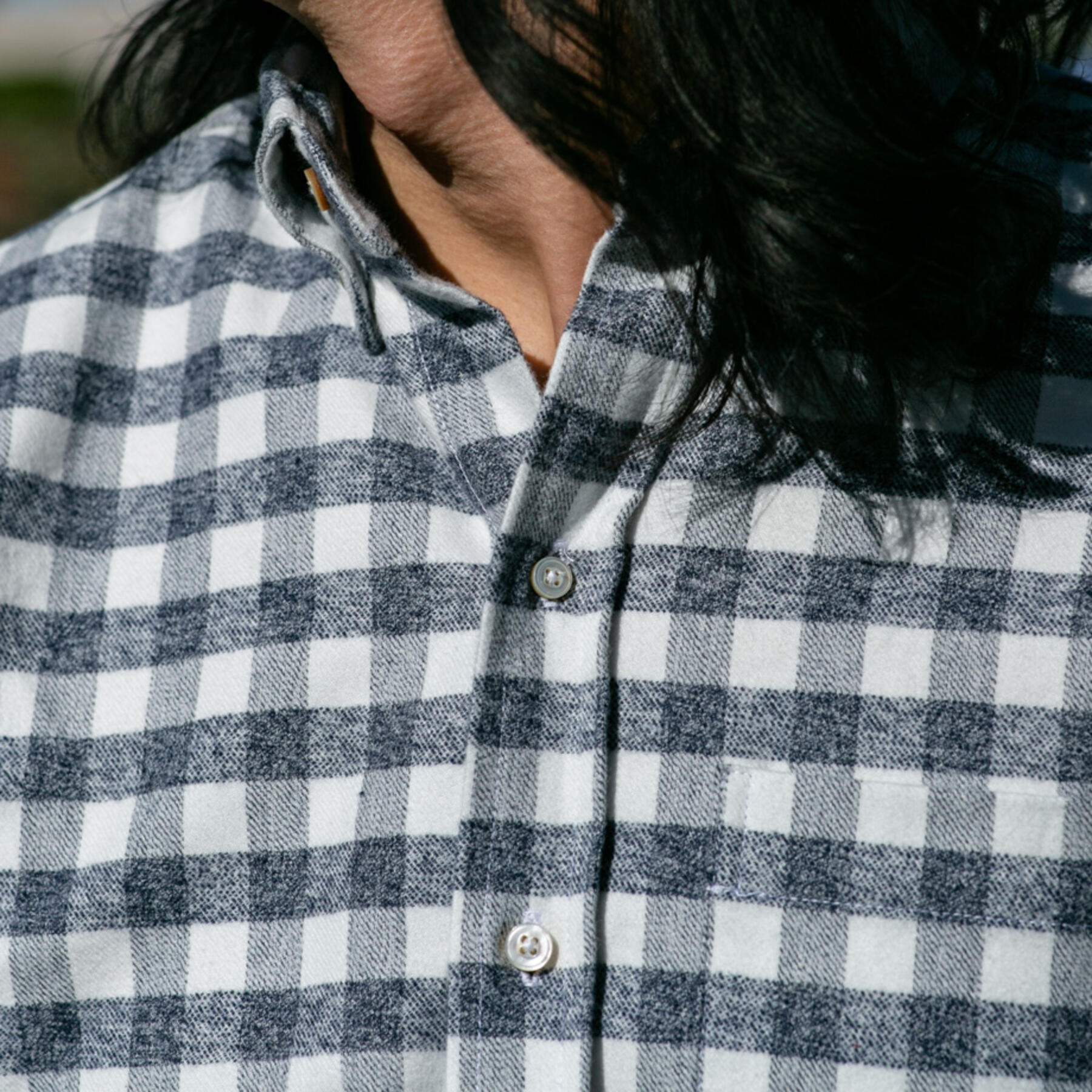 gustin #652 heather check flannel