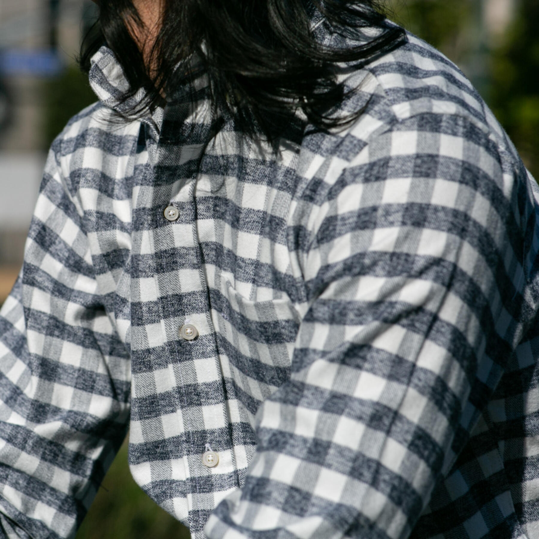 gustin #652 heather check flannel