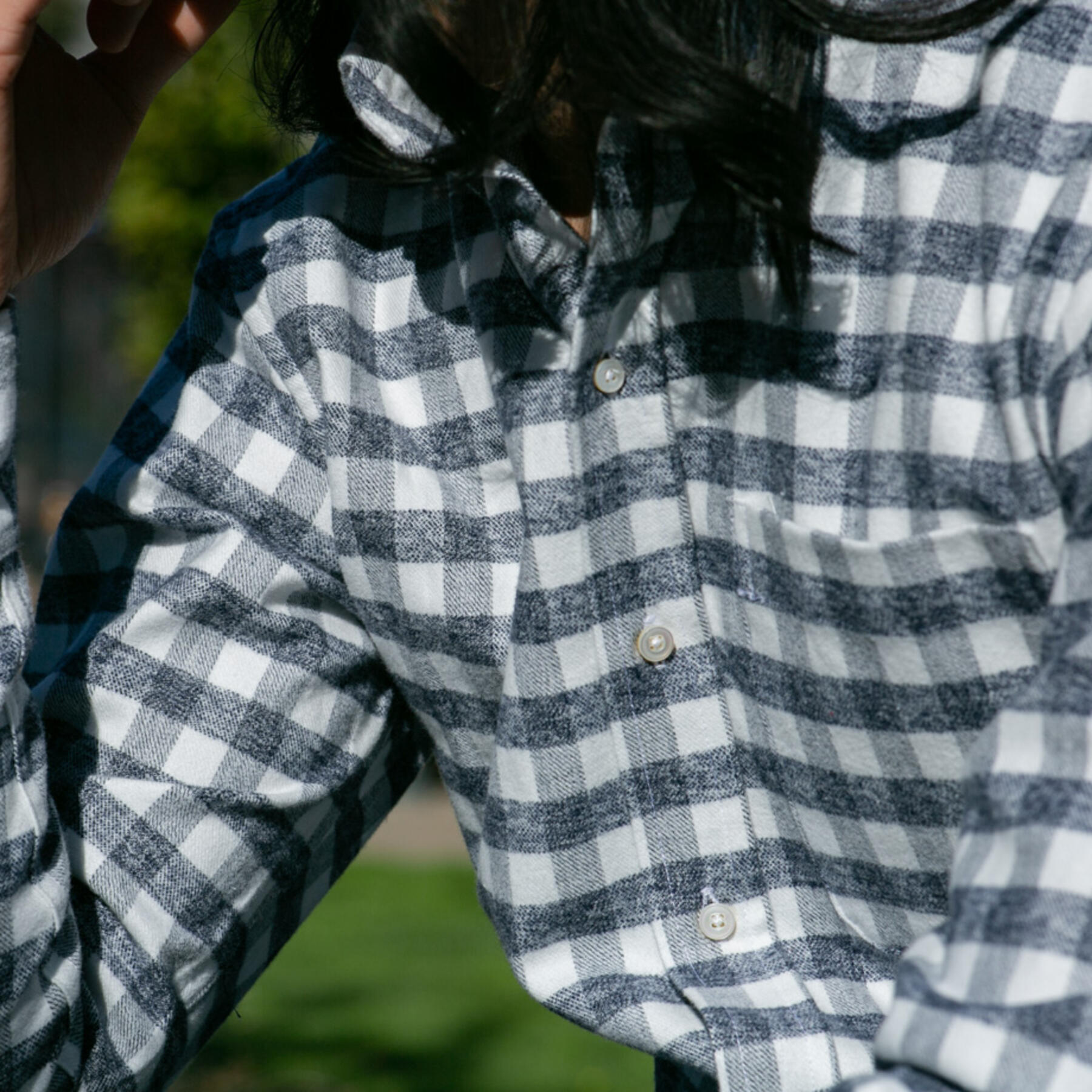 gustin #652 heather check flannel
