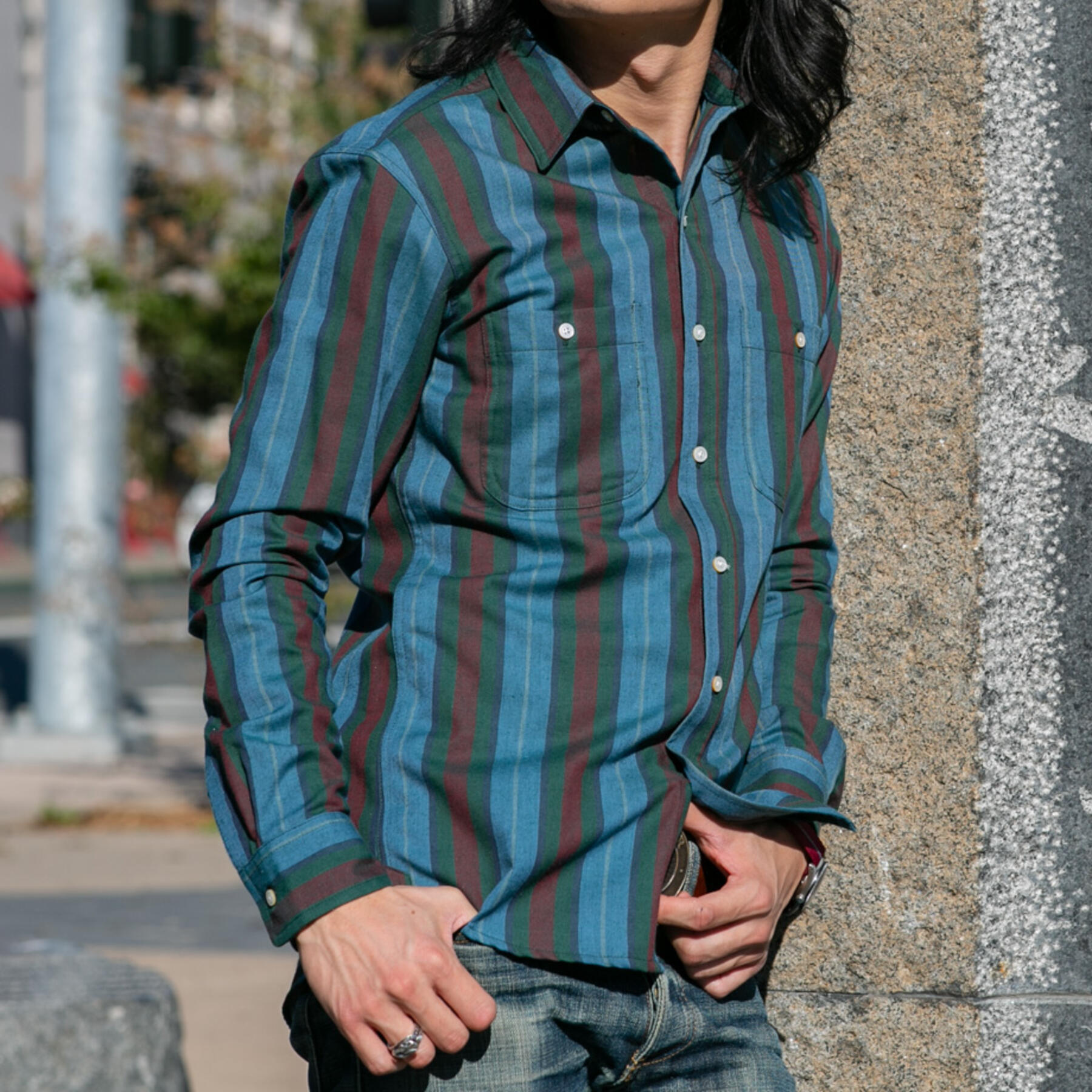 gustin #653 vintage wool stripe