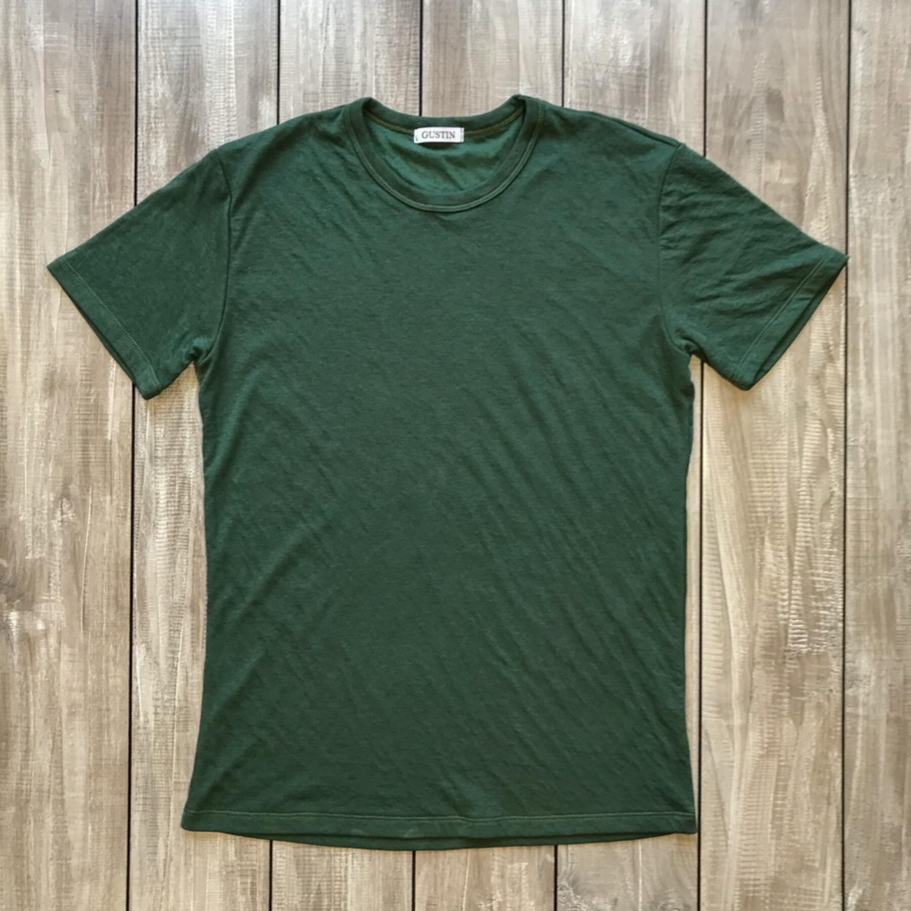 gustin double knit t-shirt forest