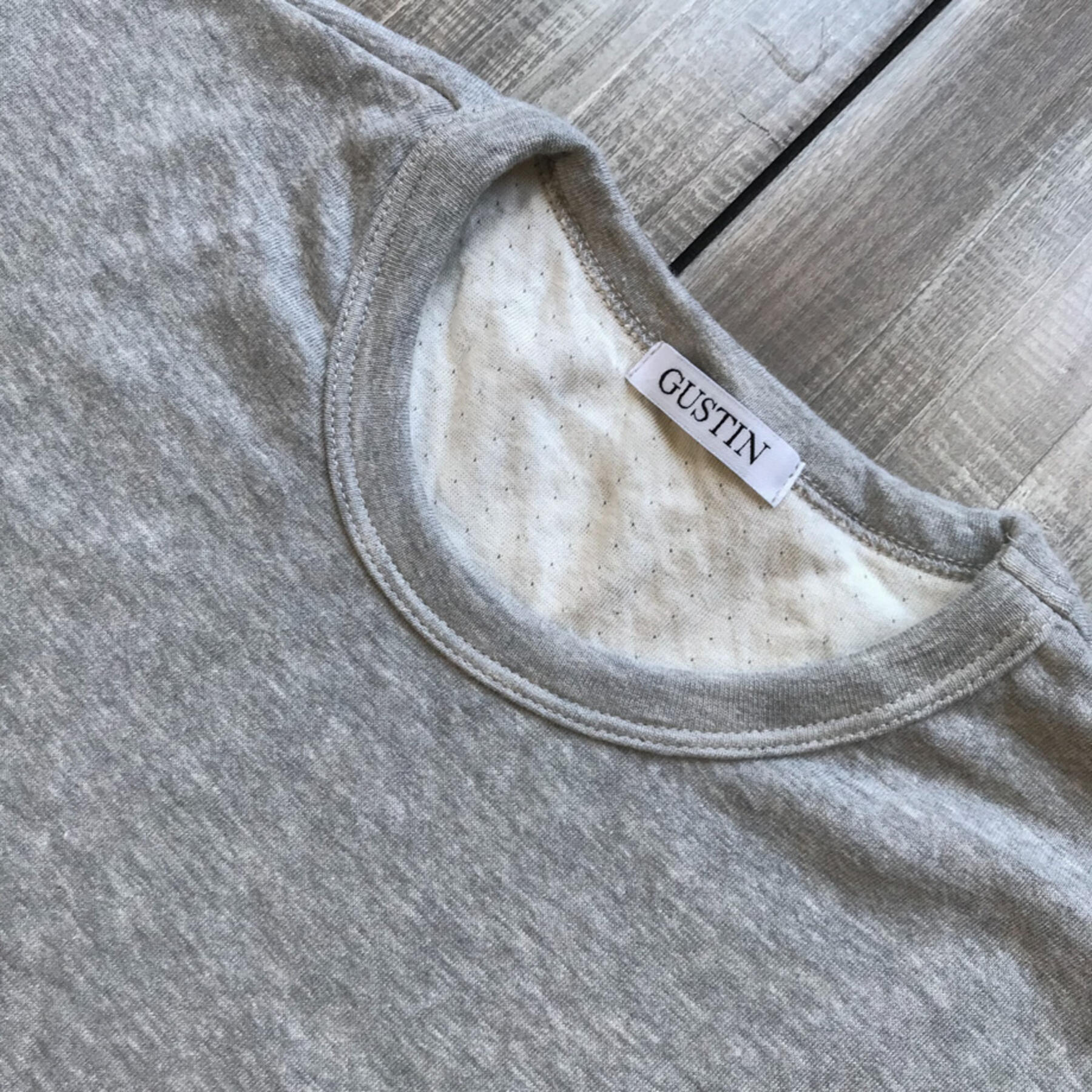 gustin double knit t-shirt oxblood