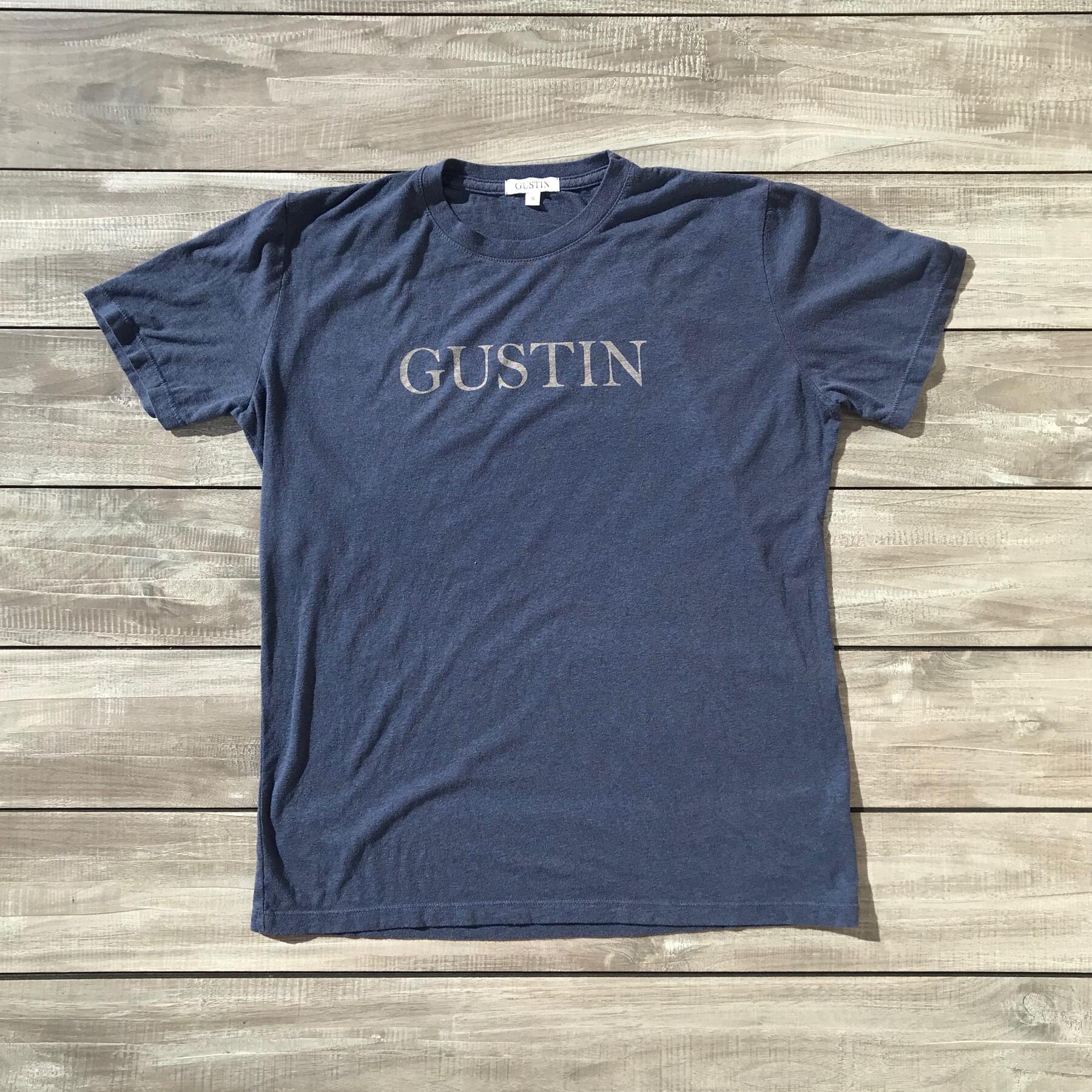 gustin logo t-shirt - heather ocean
