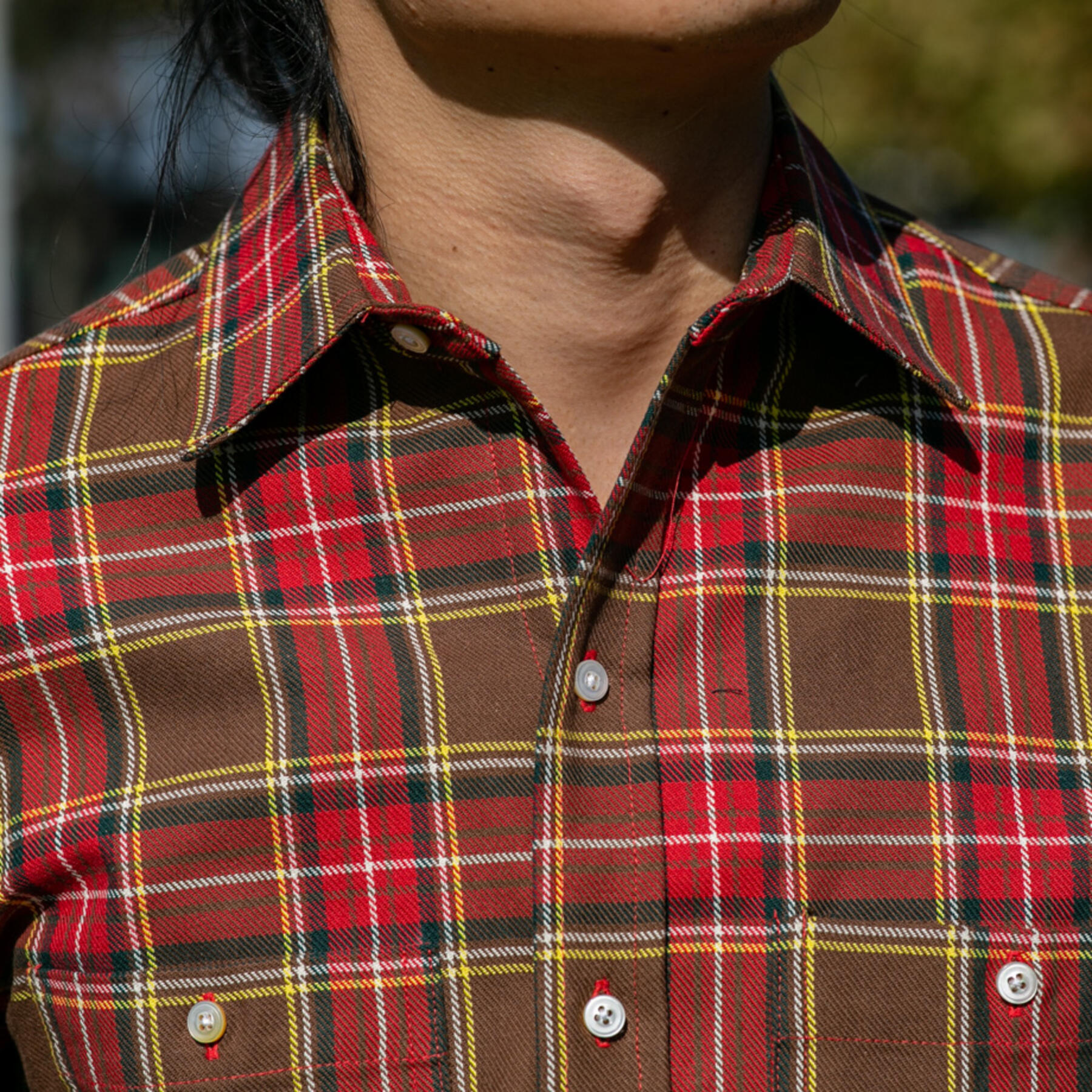 gustin #655 superheavy twill - brown red