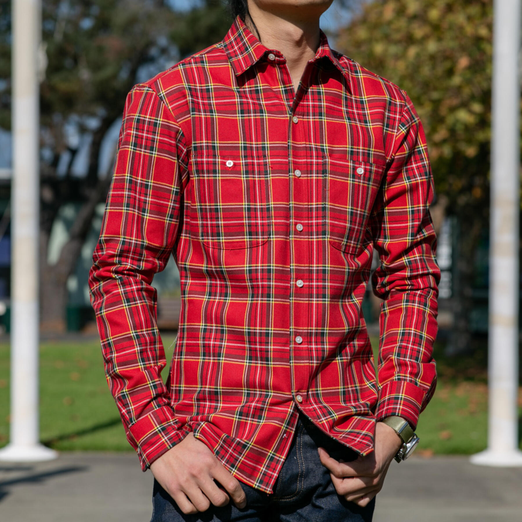 gustin #654 superheavy twill - red