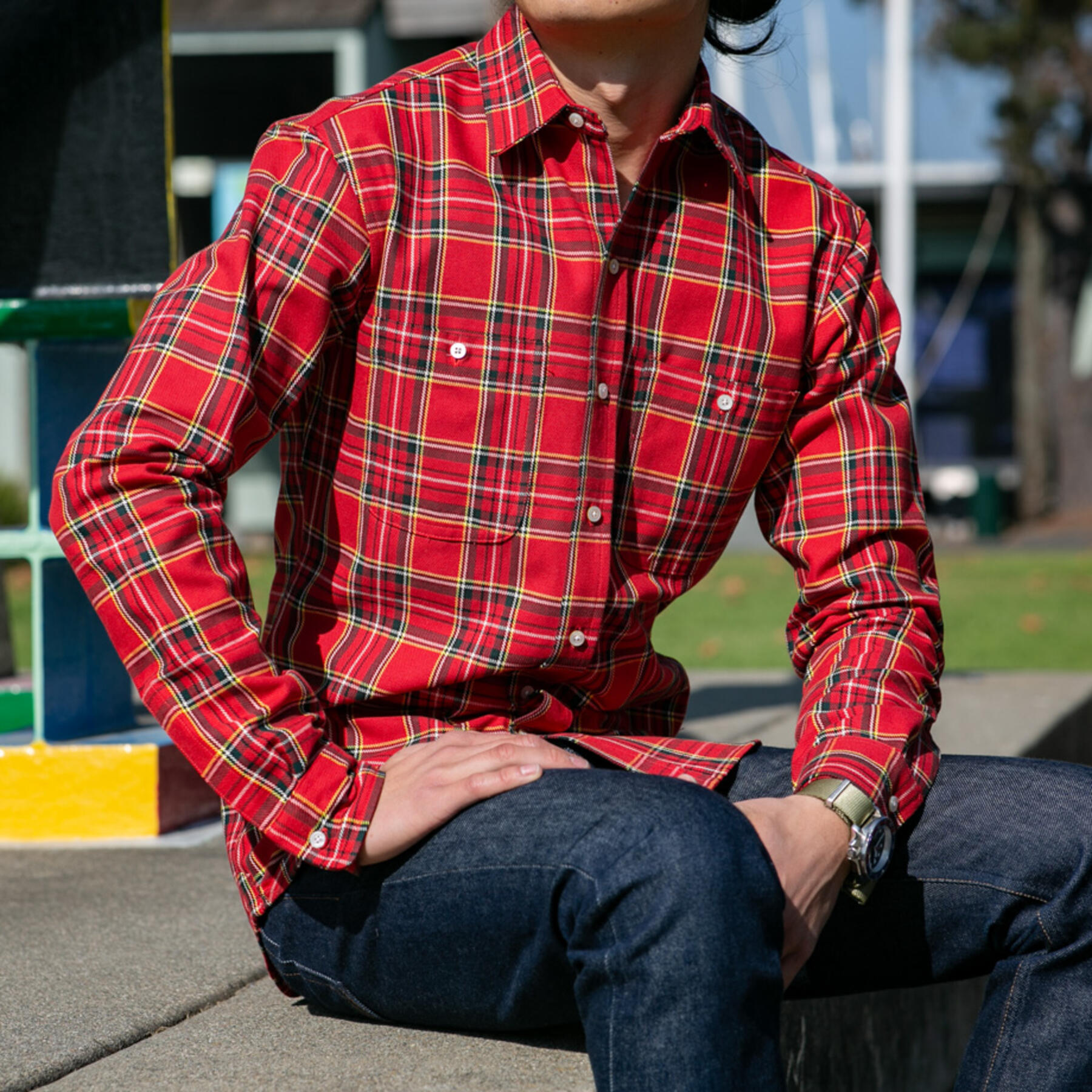 gustin #654 superheavy twill - red