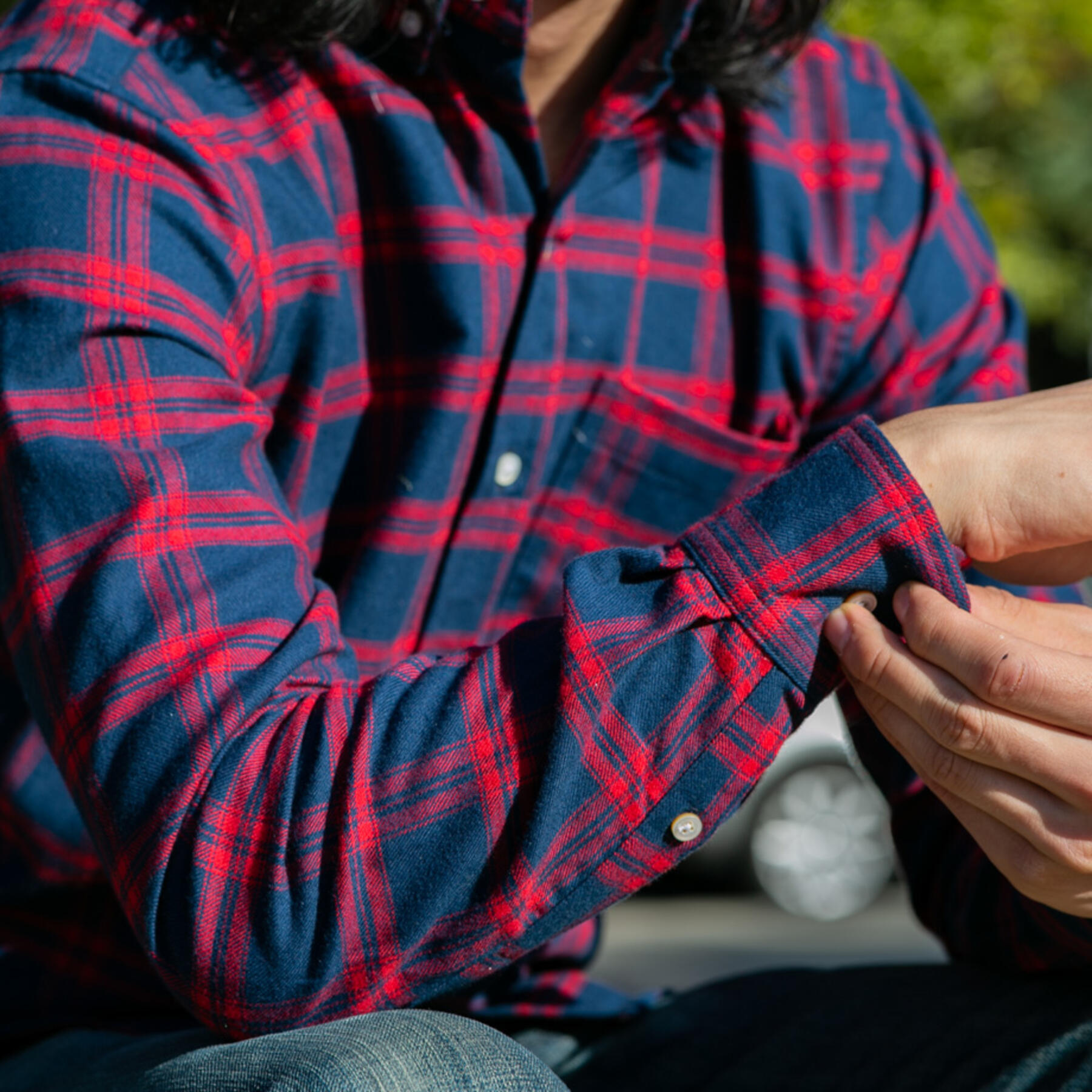 gustin #658 navy fire flannel