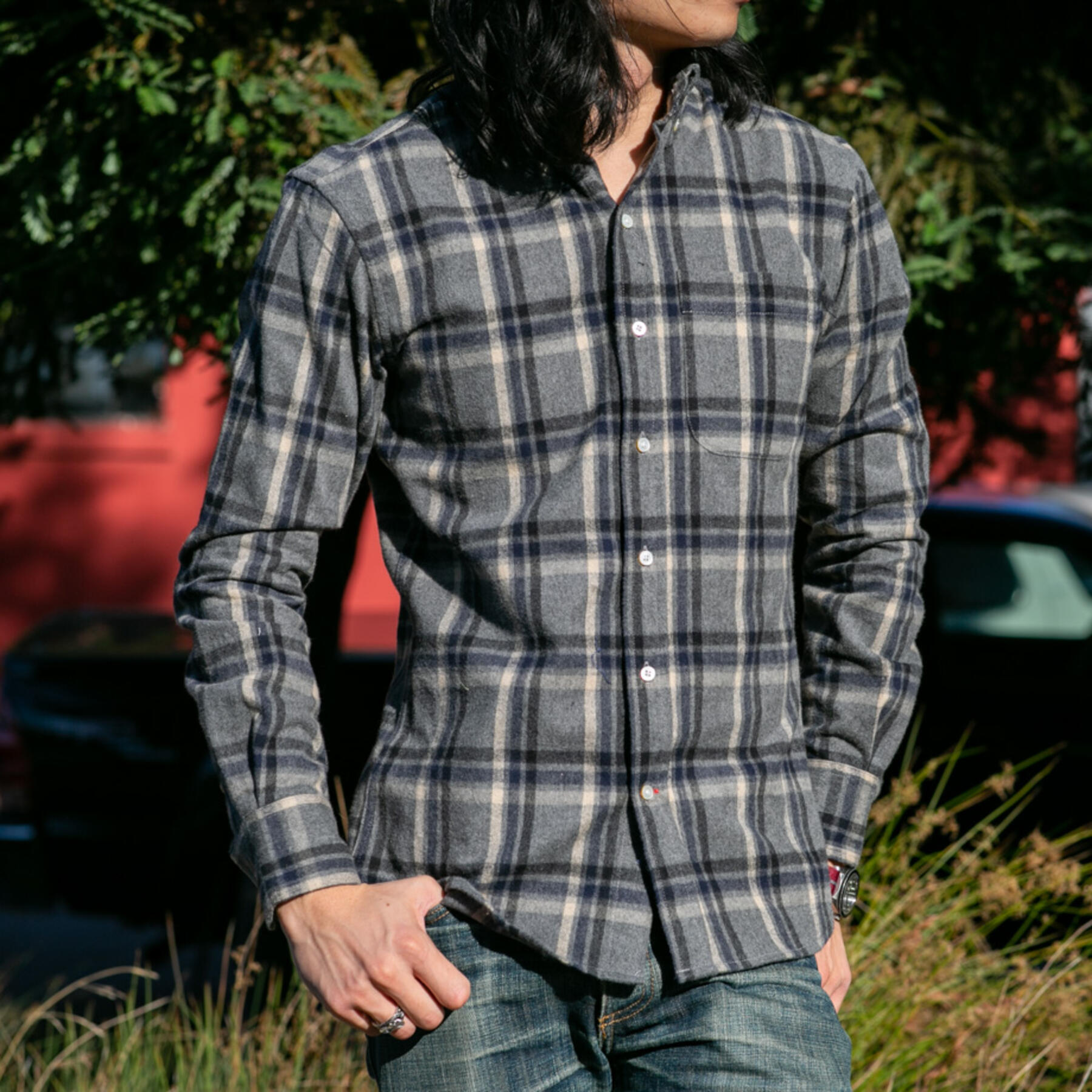 gustin #657 heather grey navy