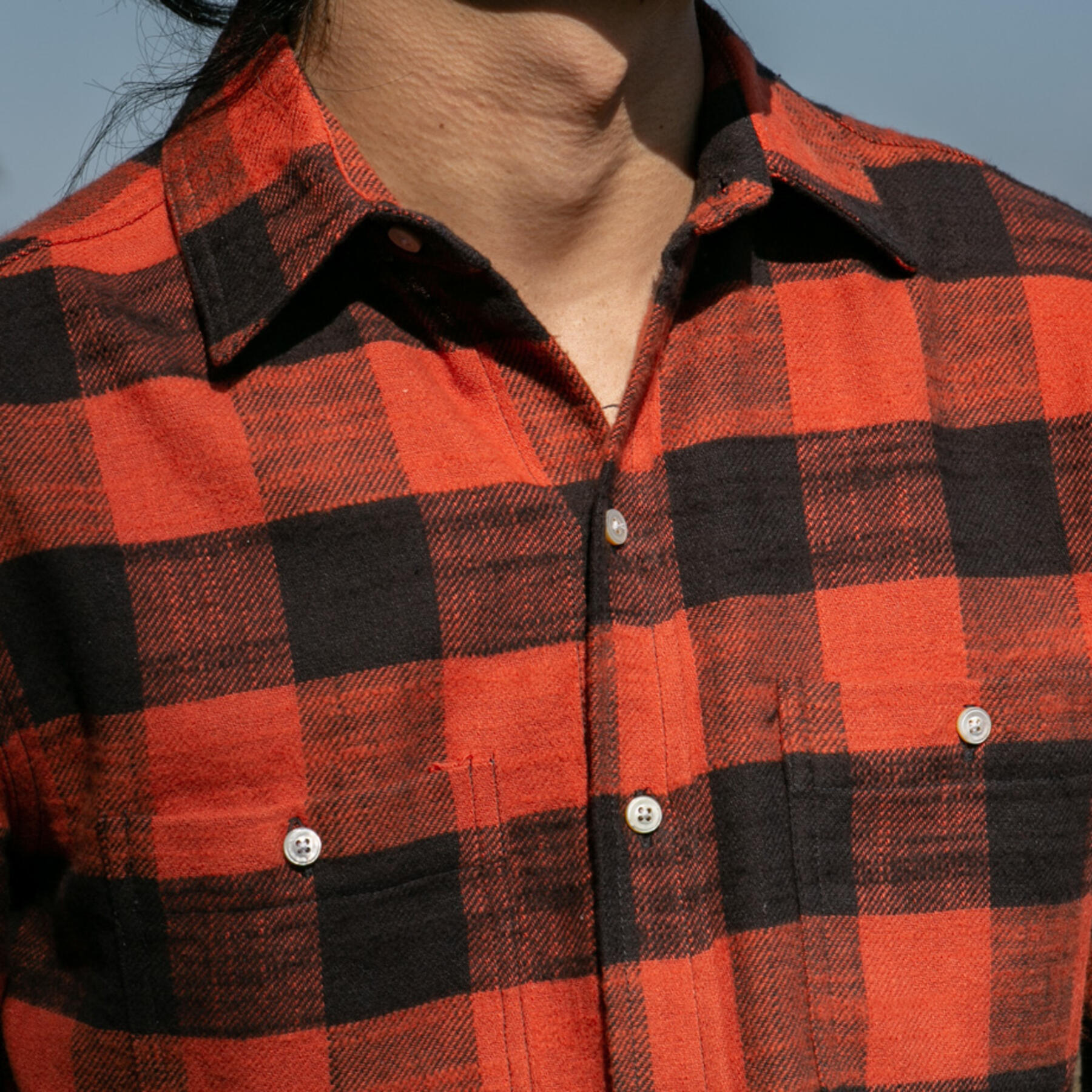 gustin #703 vintage slub - orange fire