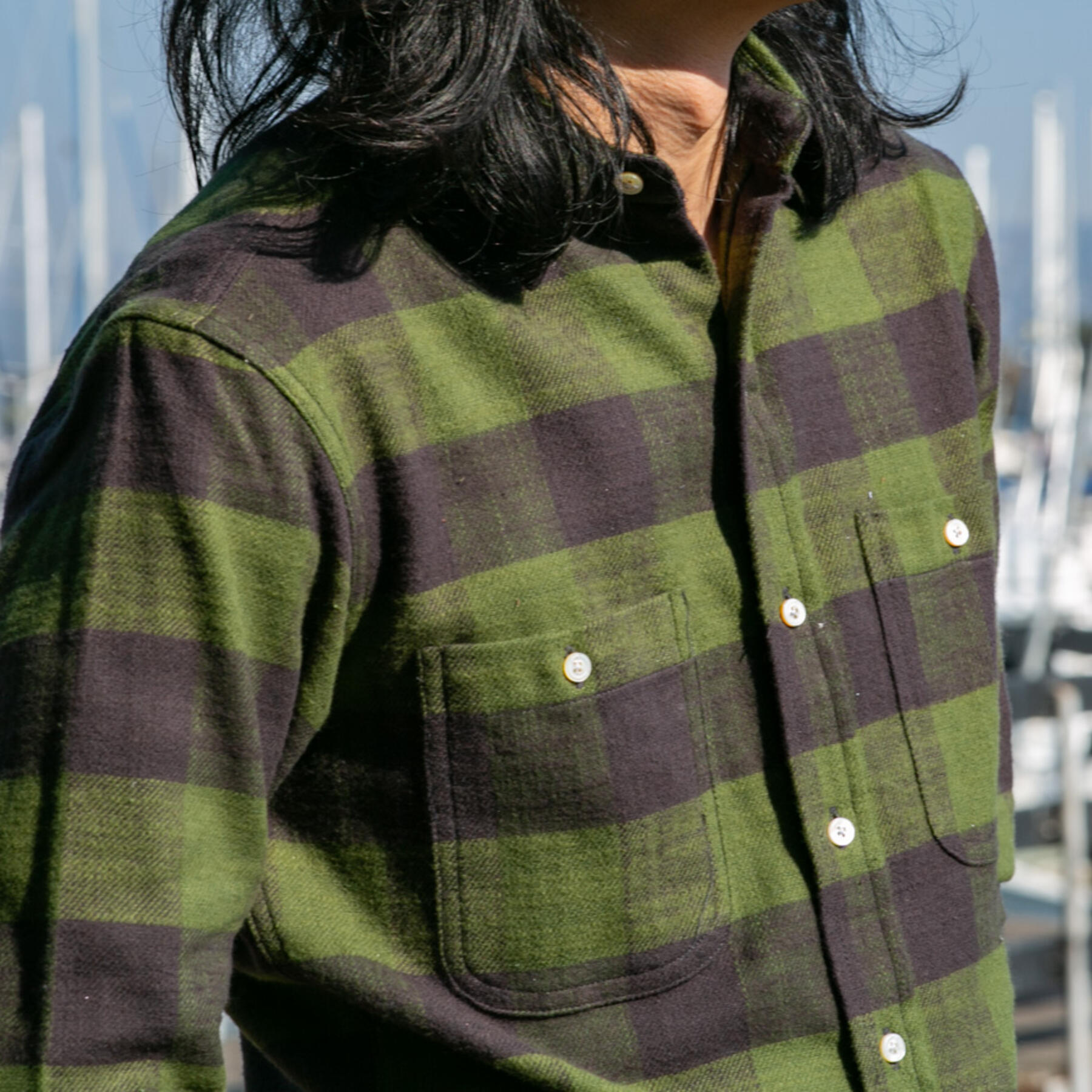 gustin #700 vintage slub - moss