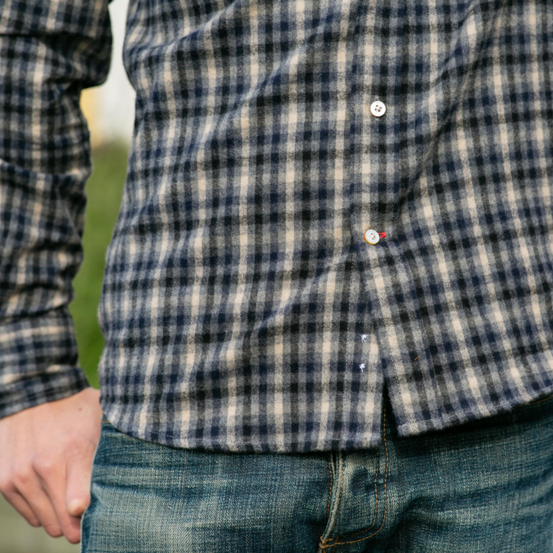 gustin #705 stone blue flannel
