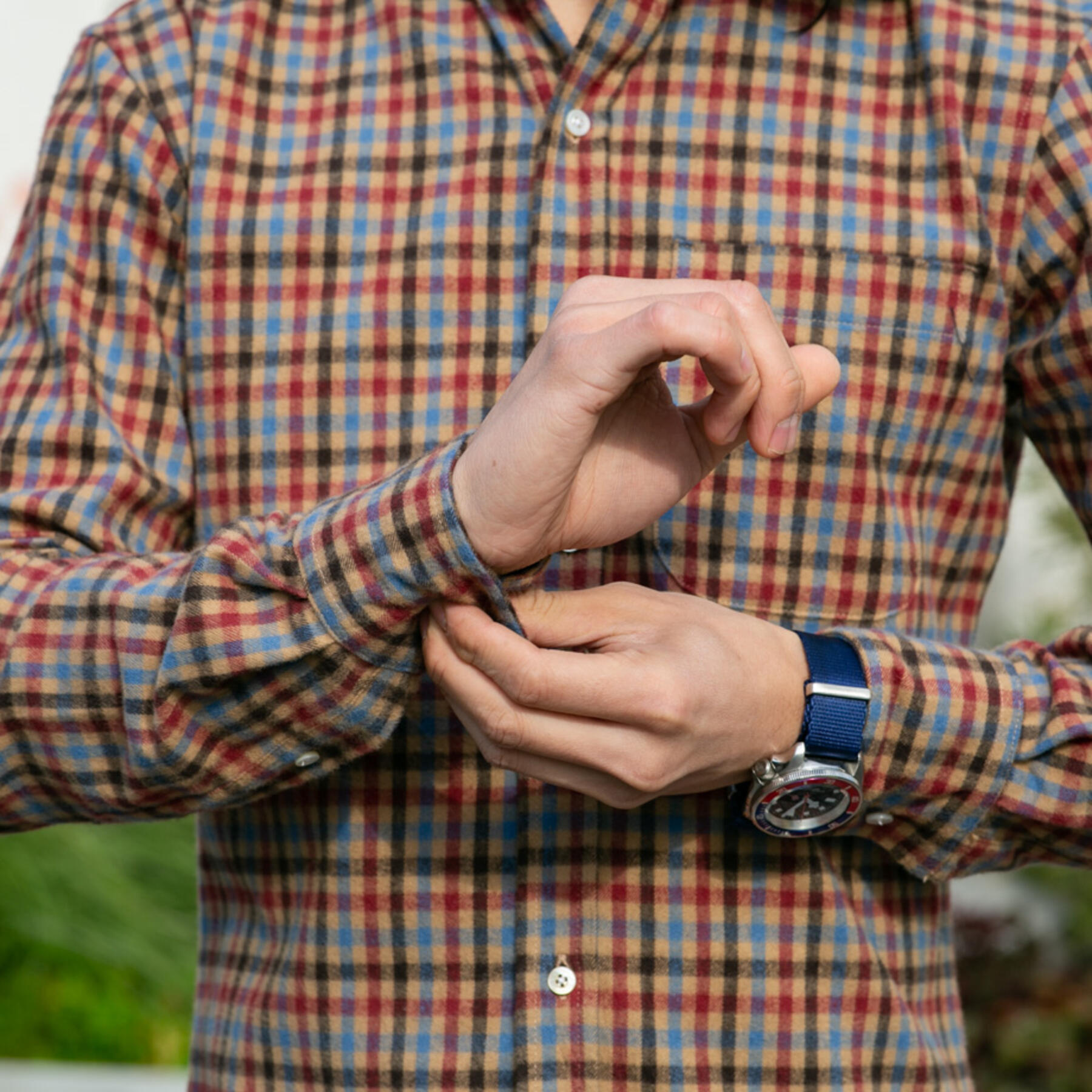 gustin #704 camel red flannel